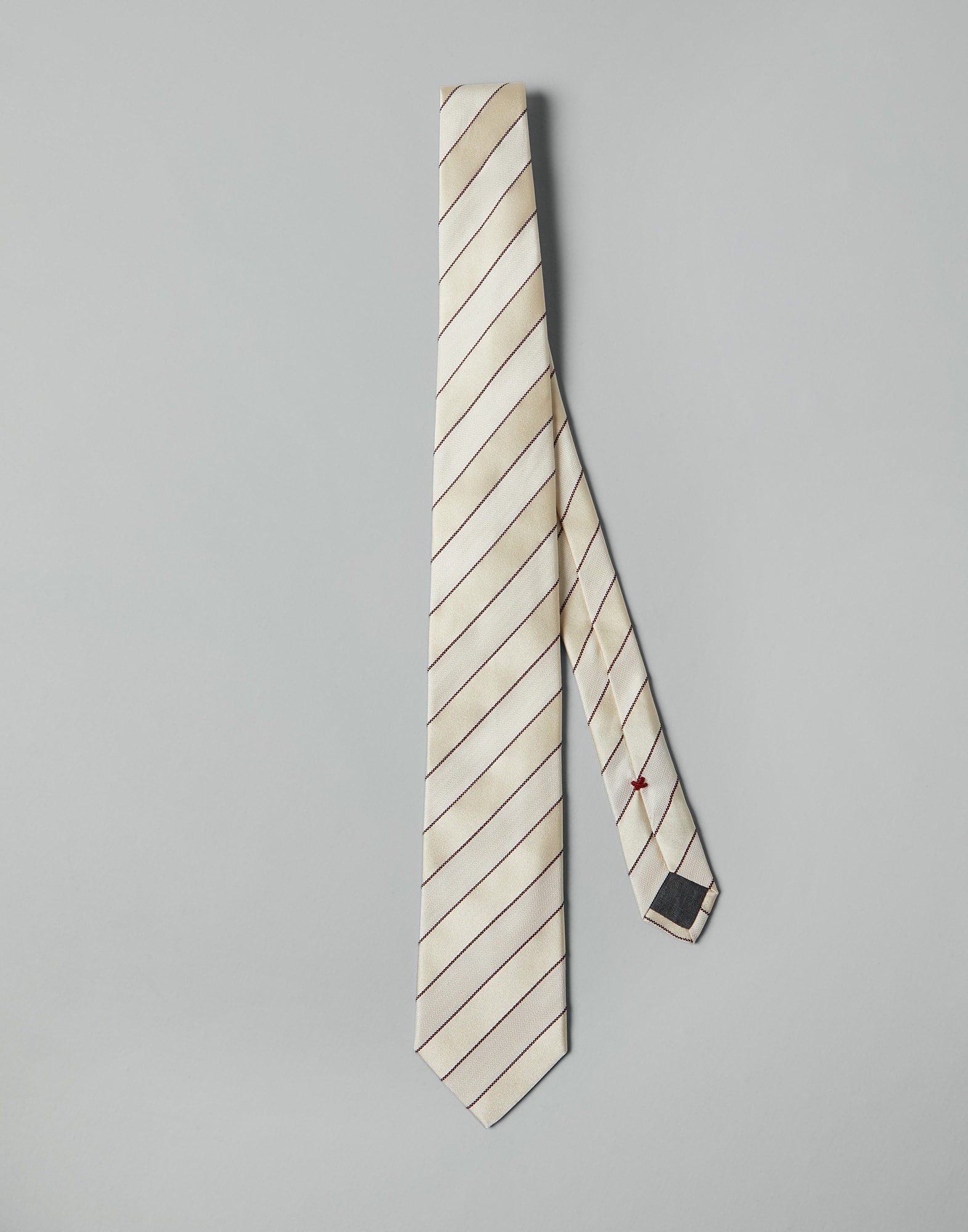Corbata en tela de espiga