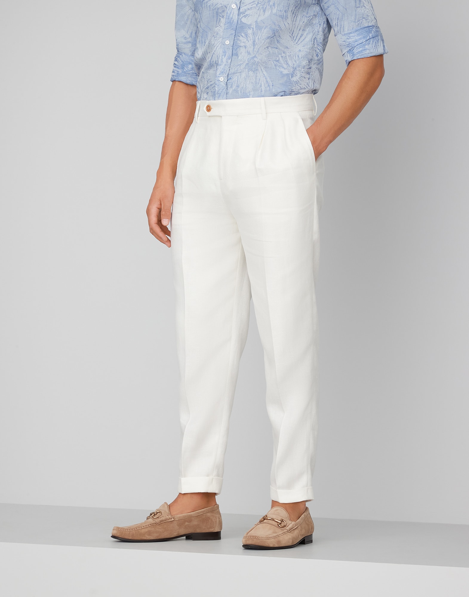 Easy fit trousers Off-White Man - Brunello Cucinelli