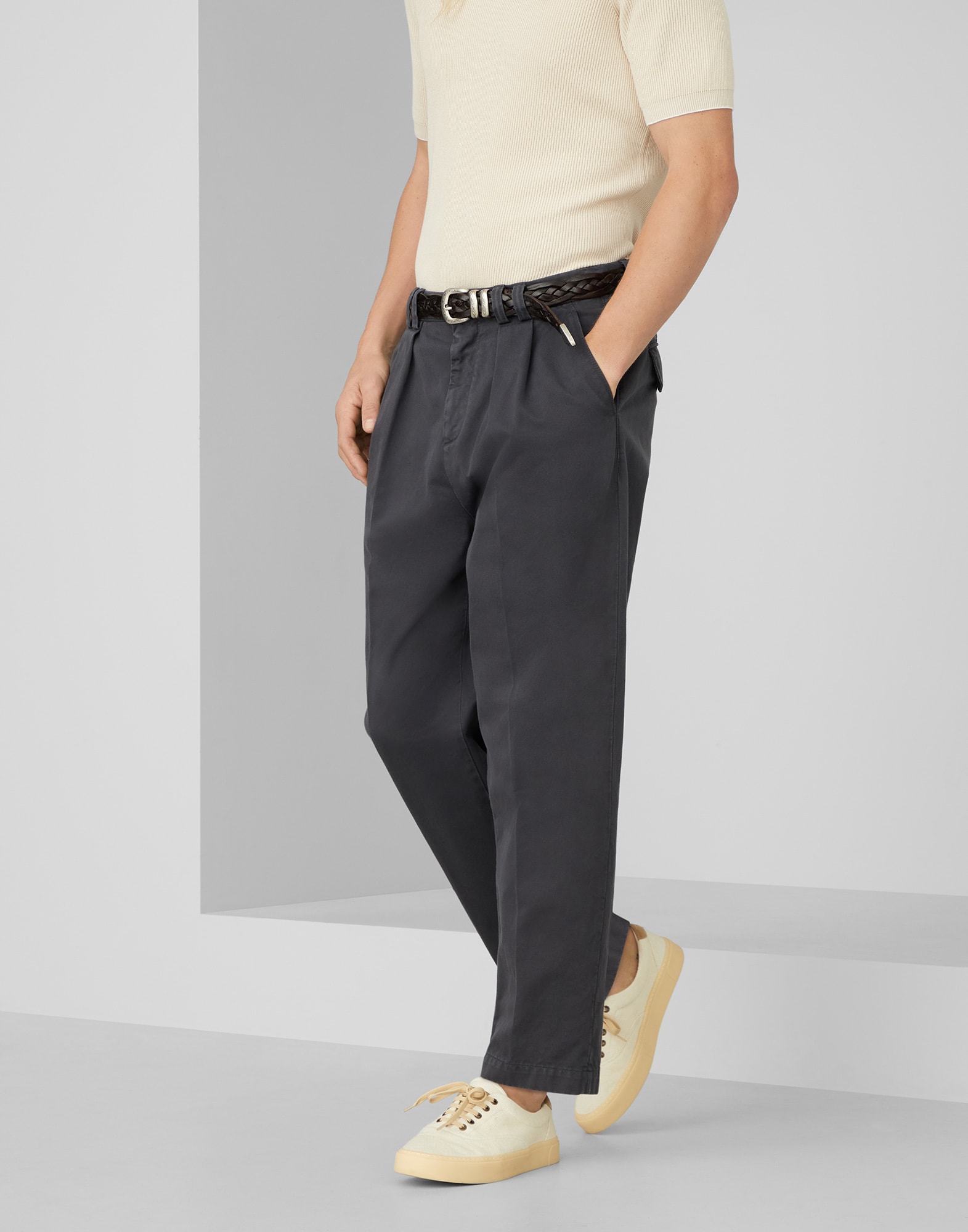 Gabardine trousers