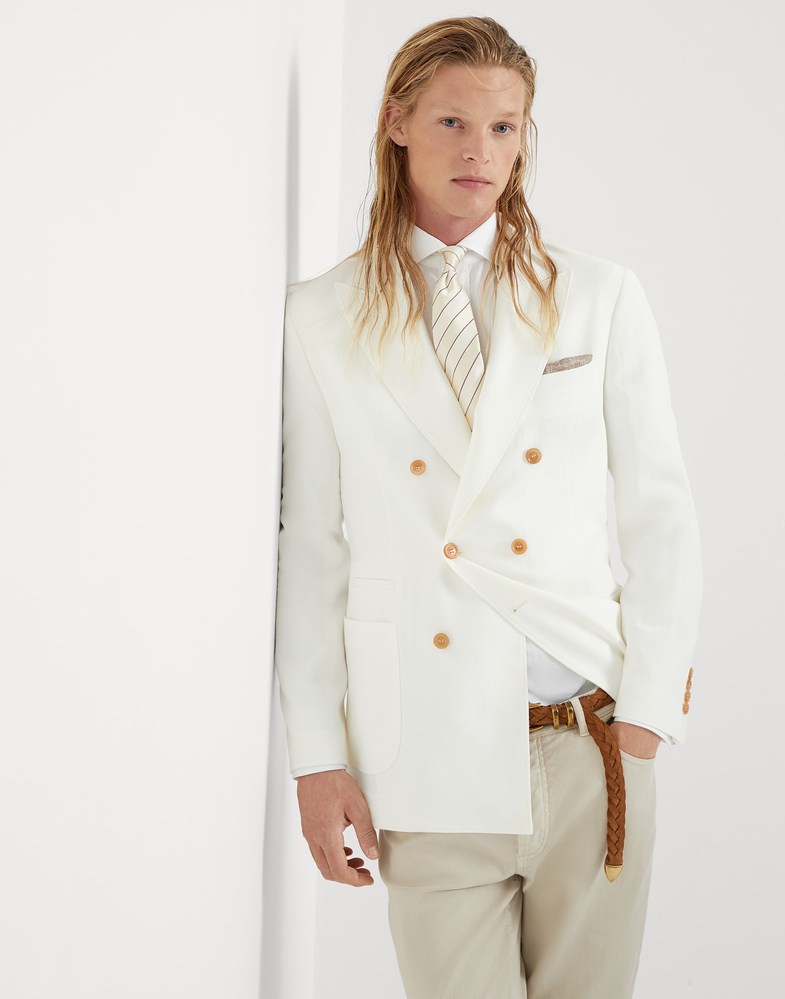 Unconstructed blazer Panama Man - Brunello Cucinelli