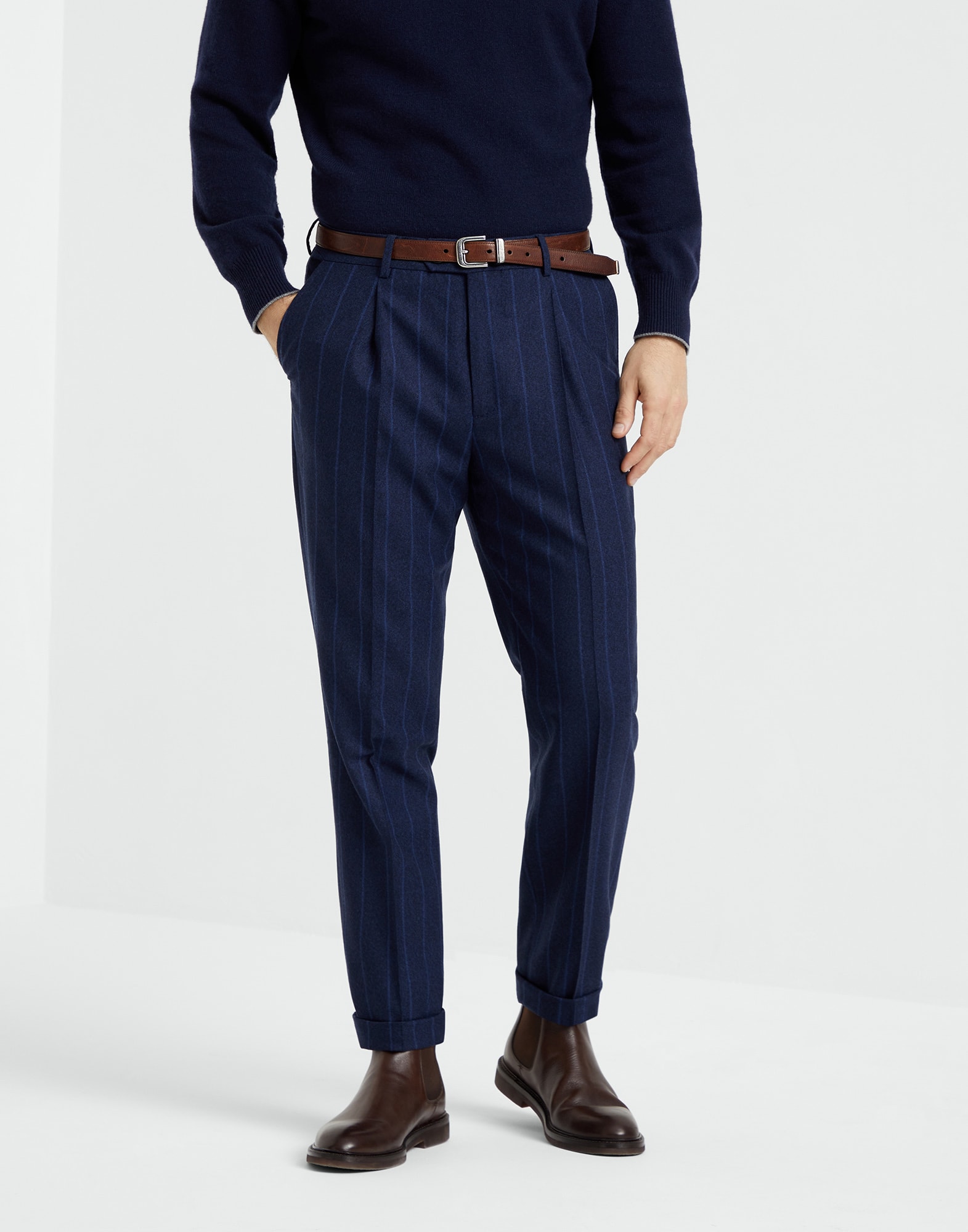 Chalk 2025 stripe trousers
