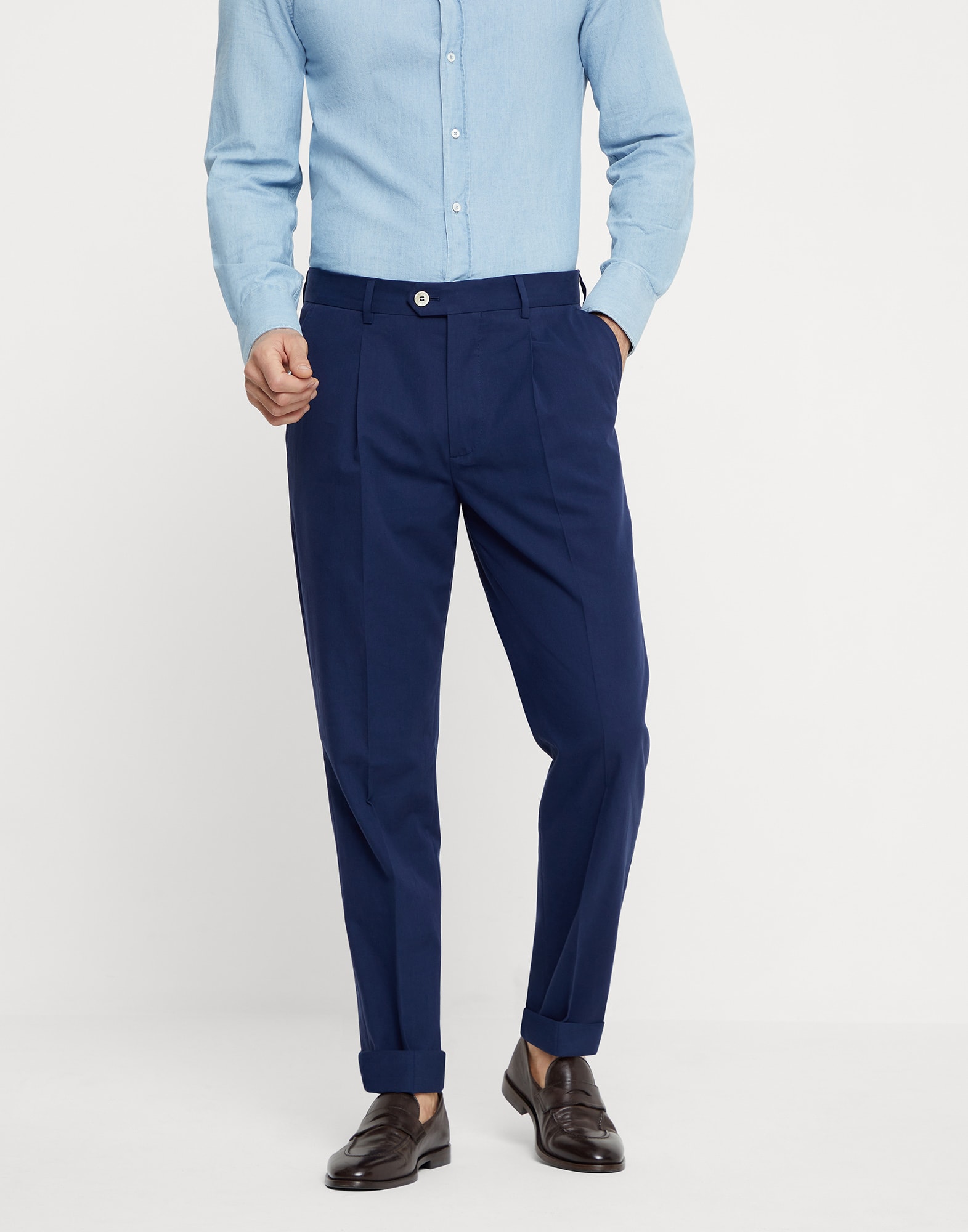 Gabardine trousers Night Man - Brunello Cucinelli