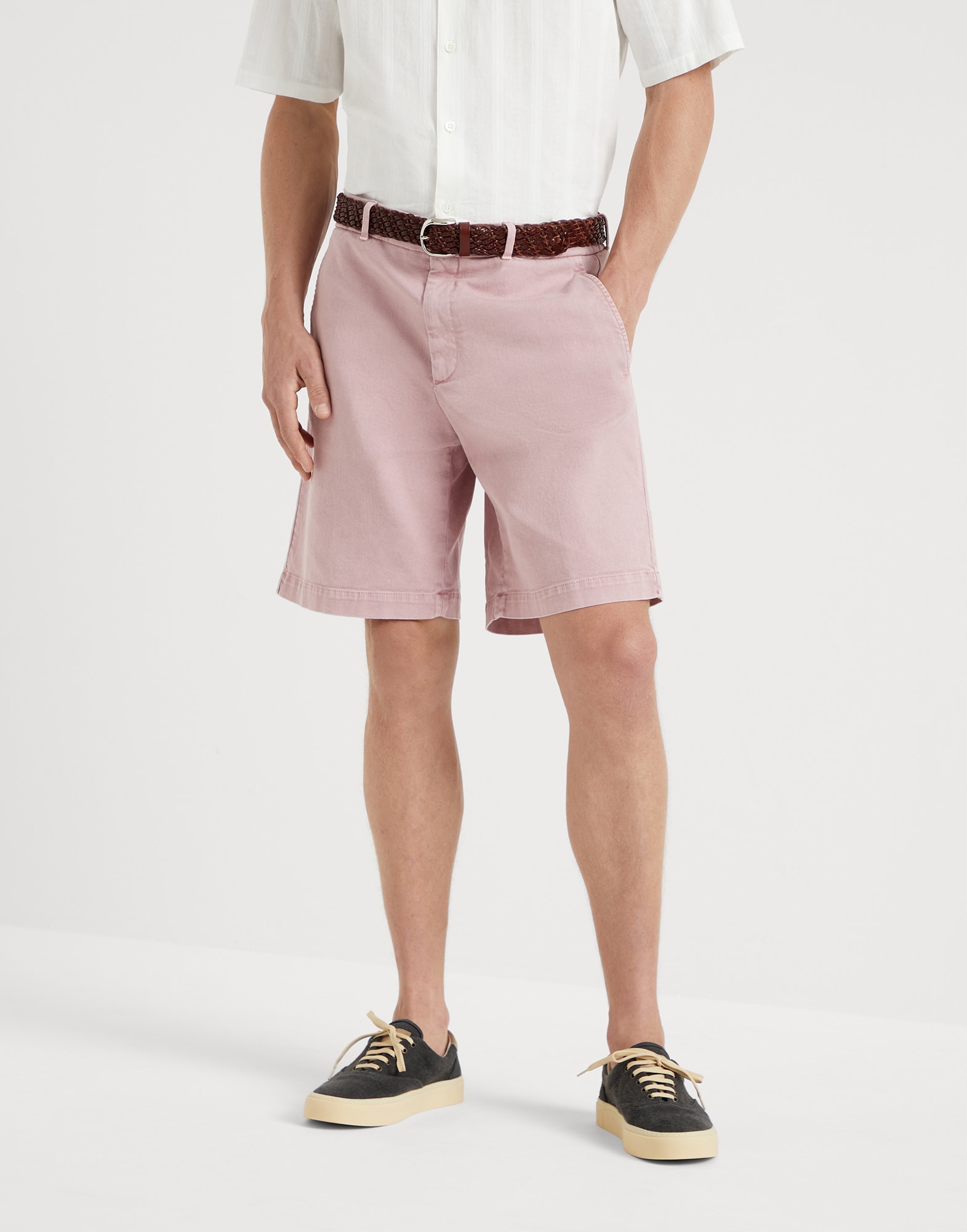 Denim Bermuda shorts Pink Man -
                        Brunello Cucinelli
                    