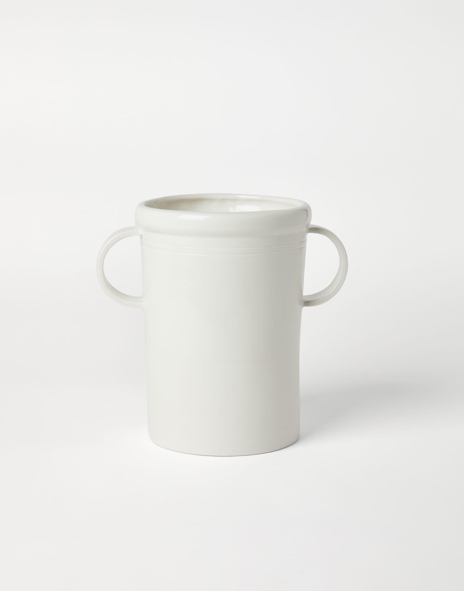 Vaso piccolo in porcellana Bianco Lifestyle - Brunello Cucinelli