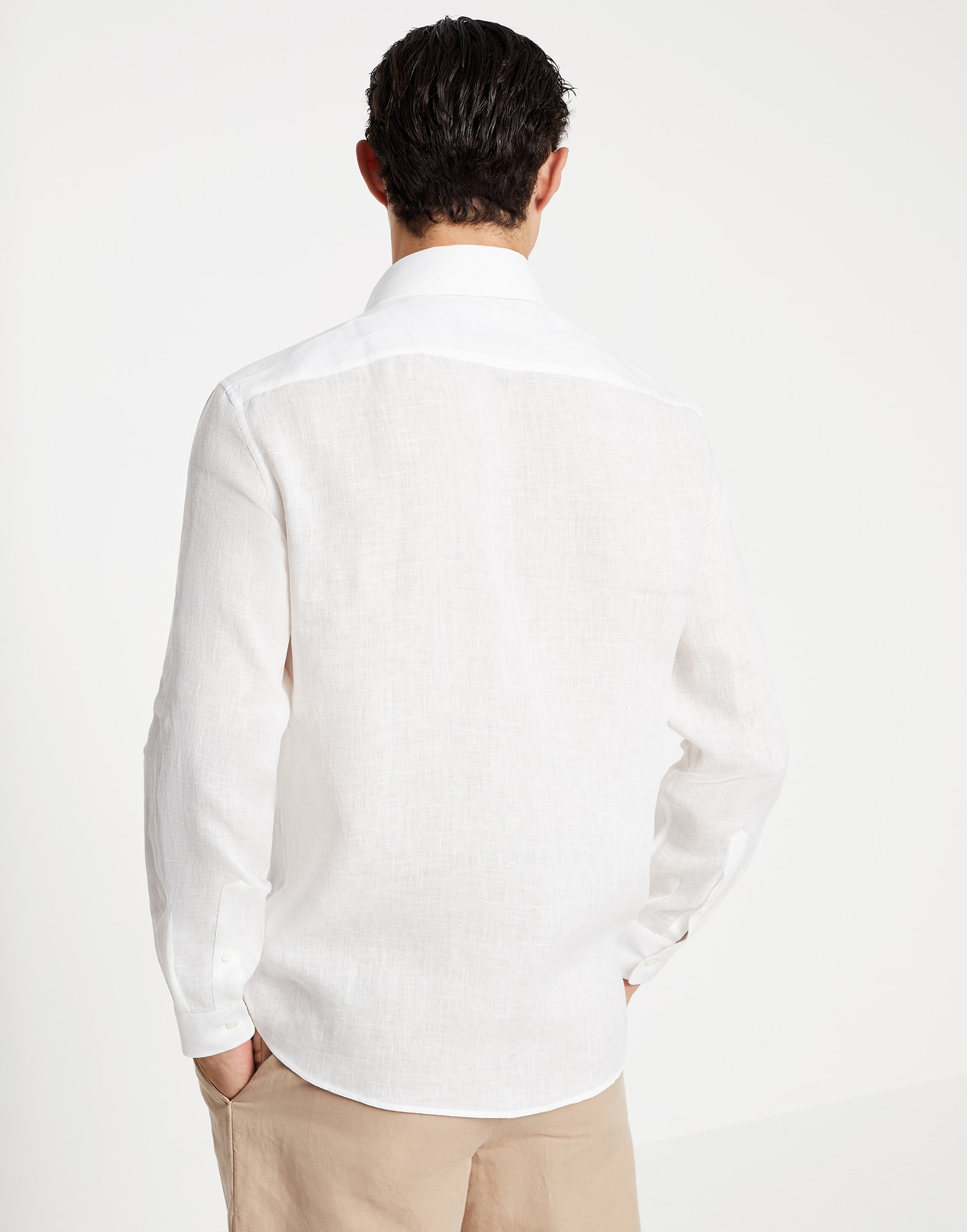 Linen shirt (241MB6500627) for Man | Brunello Cucinelli