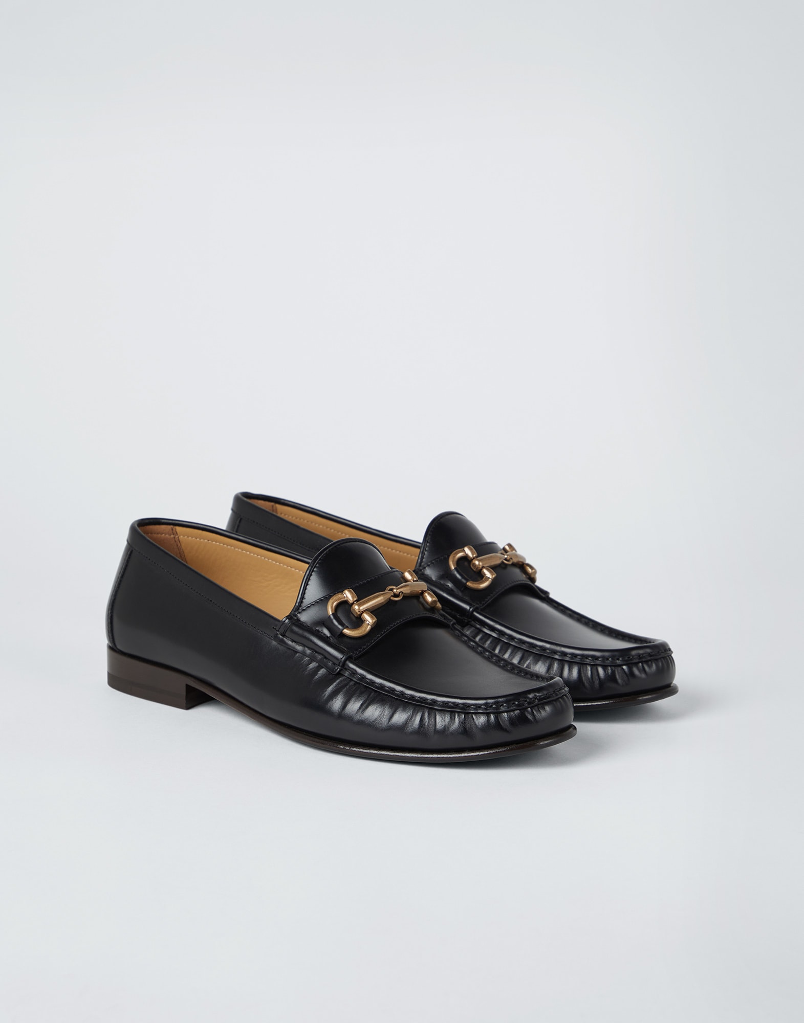 Antique calfskin loafers (241MZUVRNV797) for Man | Brunello Cucinelli