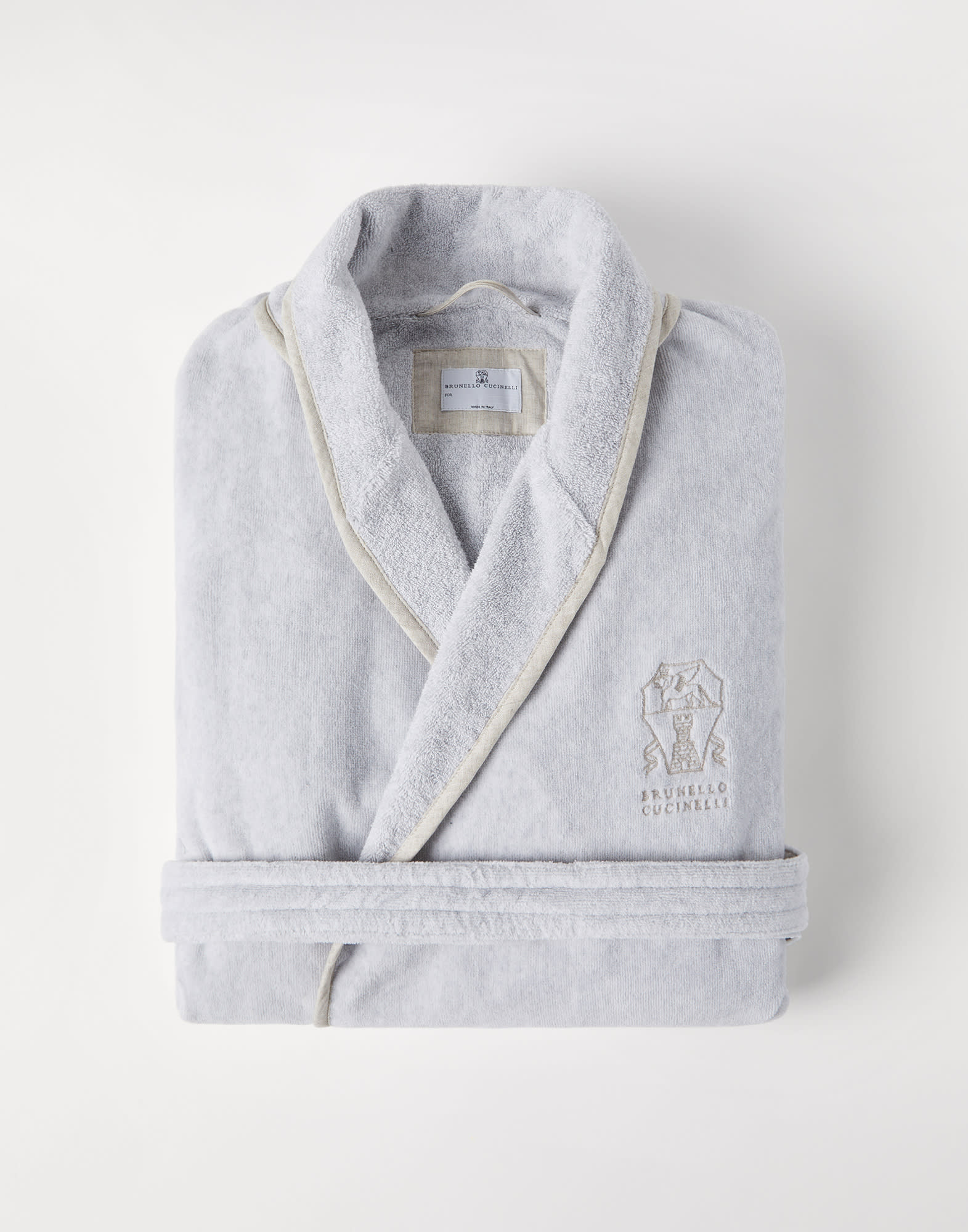 Terrycloth bathrobe Grey Lifestyle - Brunello Cucinelli