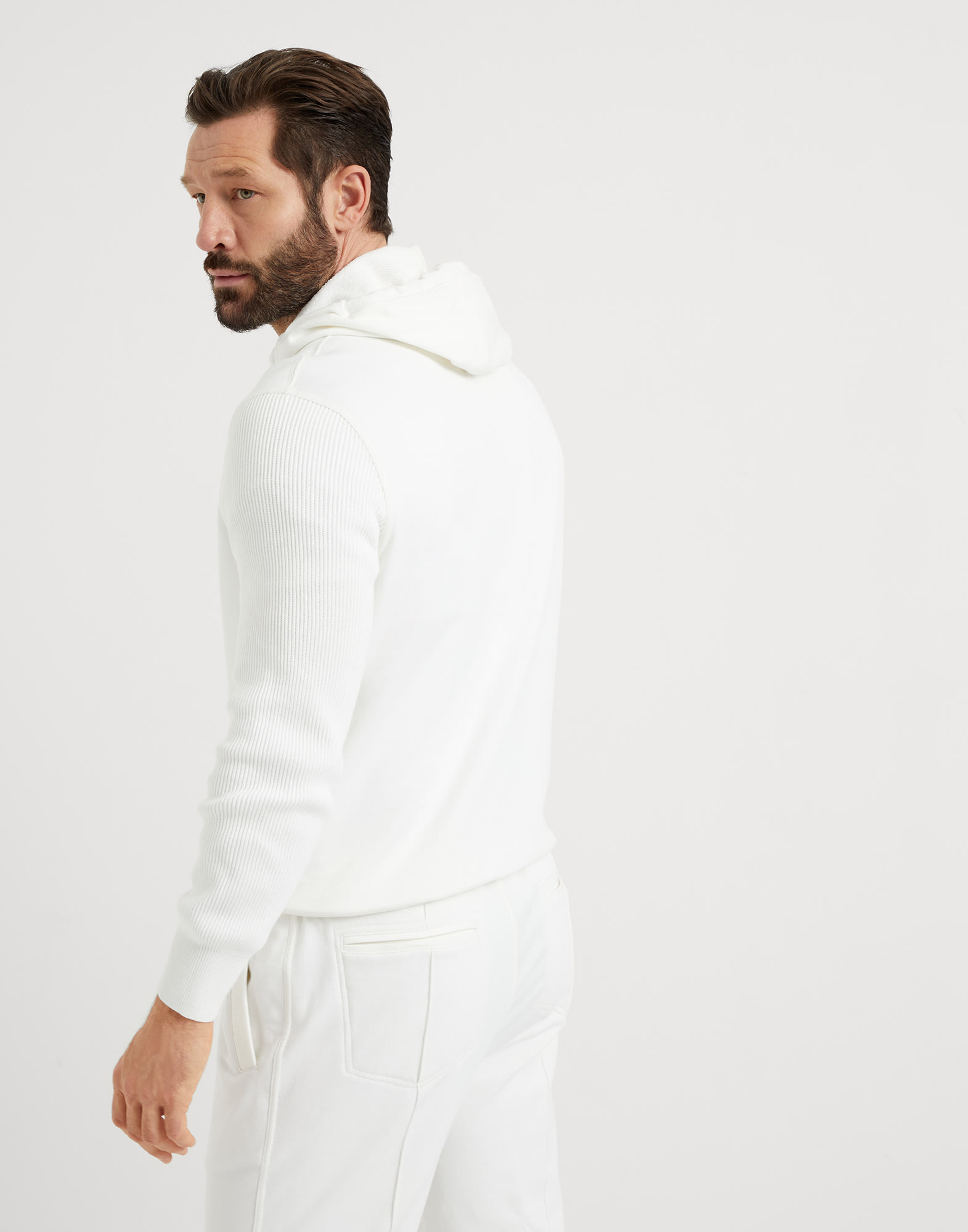 Sweatshirt with hood (241MW8489053G) for Man | Brunello Cucinelli