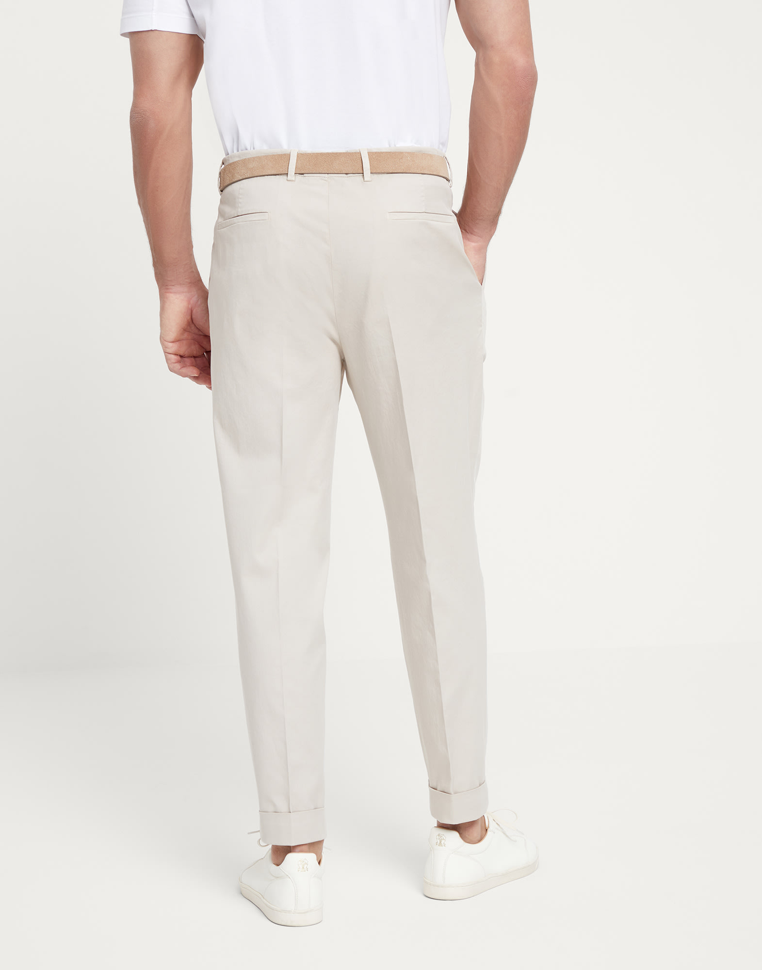 Comfort gabardine trousers (241M289LE1450) for Man | Brunello 
