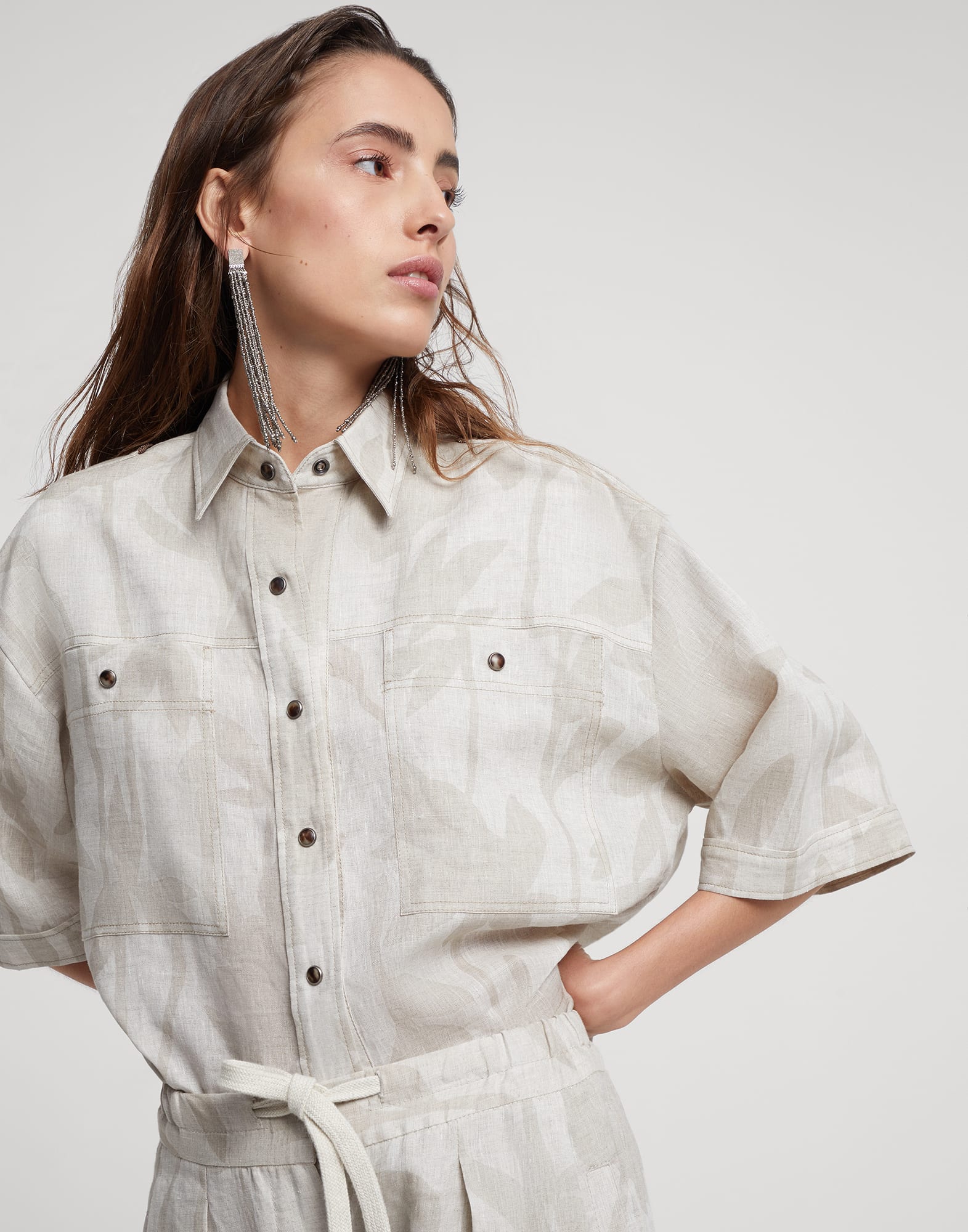 Camisa de lino Natura Mujer - Brunello Cucinelli
