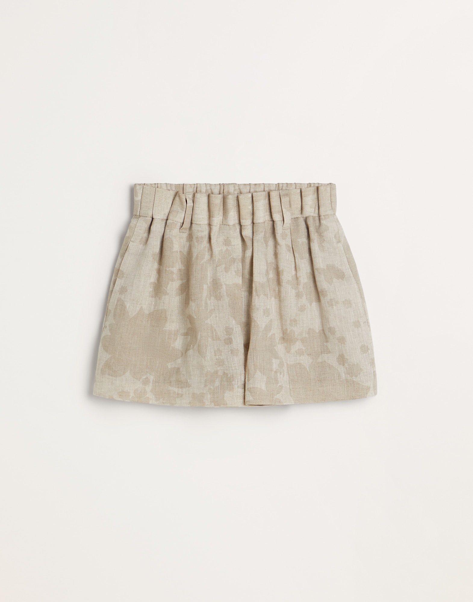 Shorts with monili Natural Girls - Brunello Cucinelli