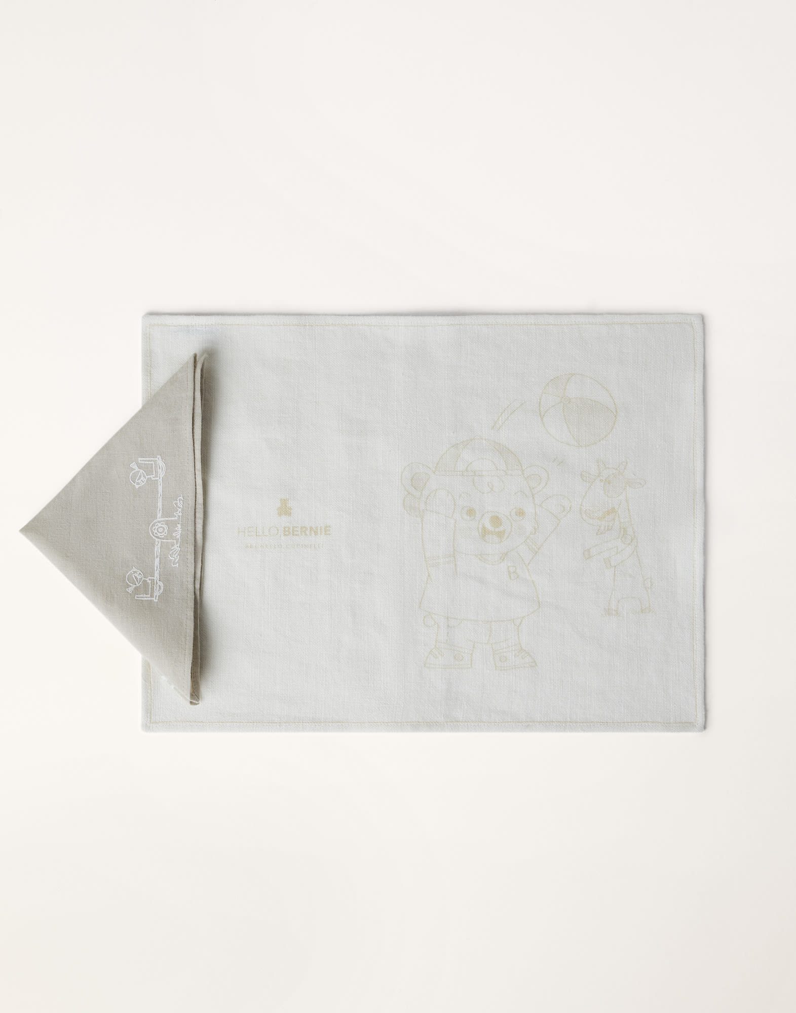 Placemat and napkin set Beige Baby - Brunello Cucinelli
