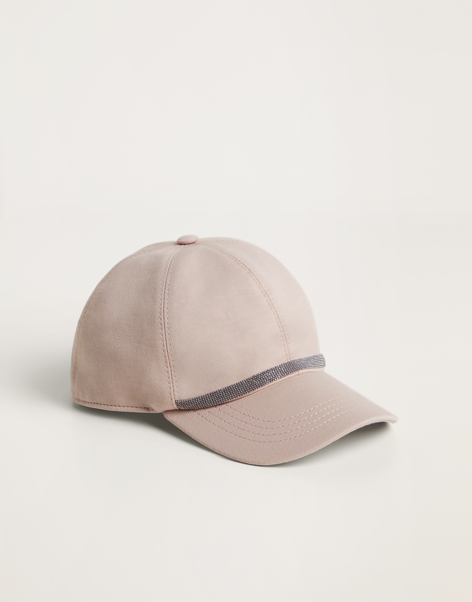 Cotton French terry baseball cap