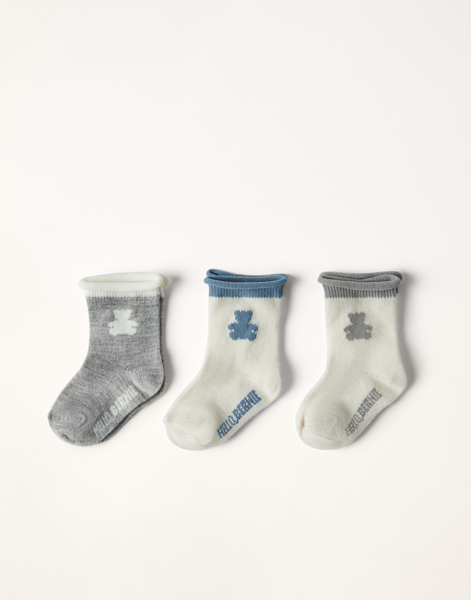 Bernie Baby socks Grey Baby - Brunello Cucinelli