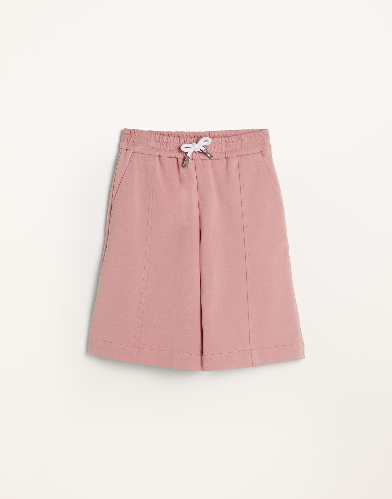 French terry Bermuda shorts Pink Girls - Brunello Cucinelli