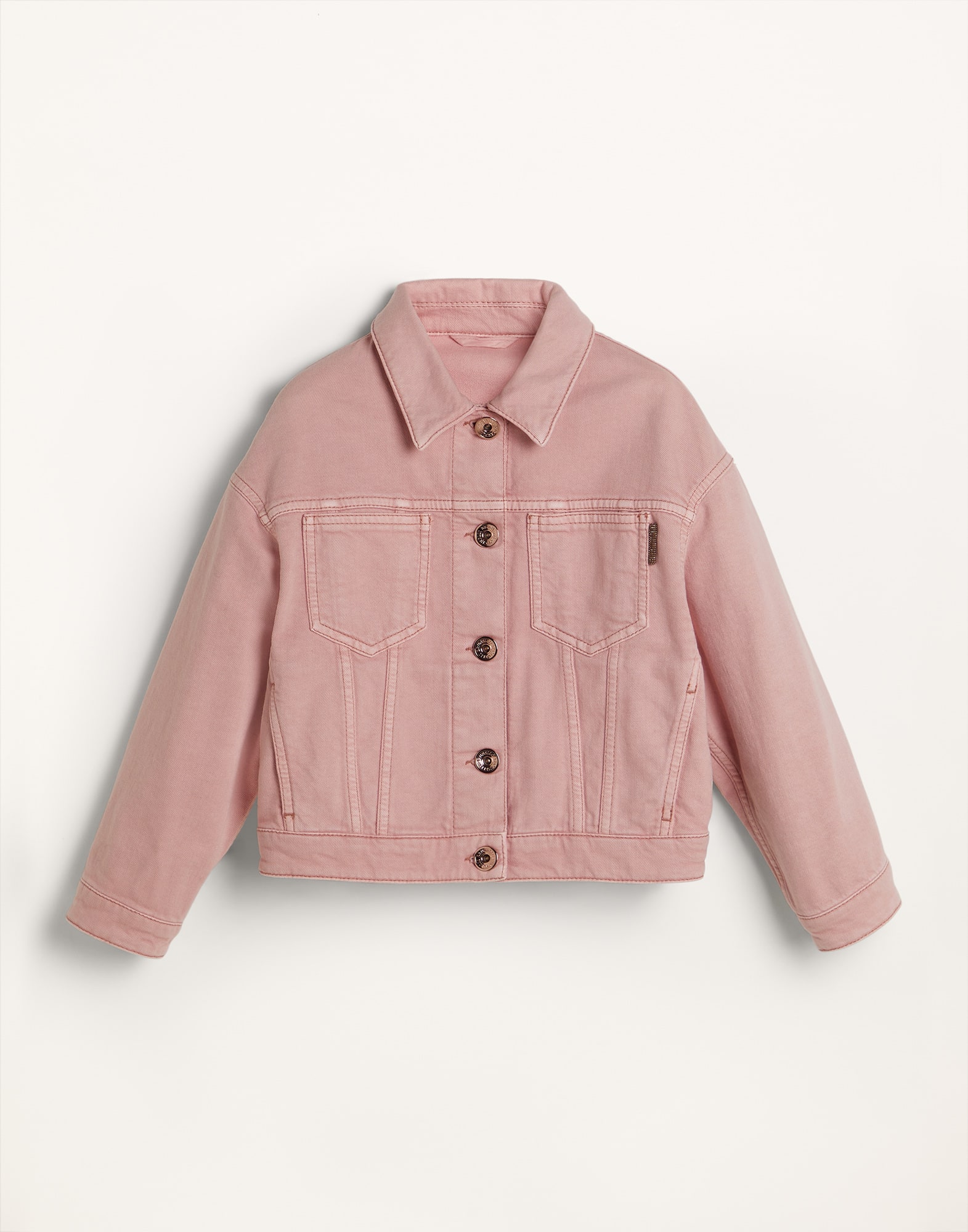 Куртка с четырьмя карманами Розовый Девочки - Brunello Cucinelli