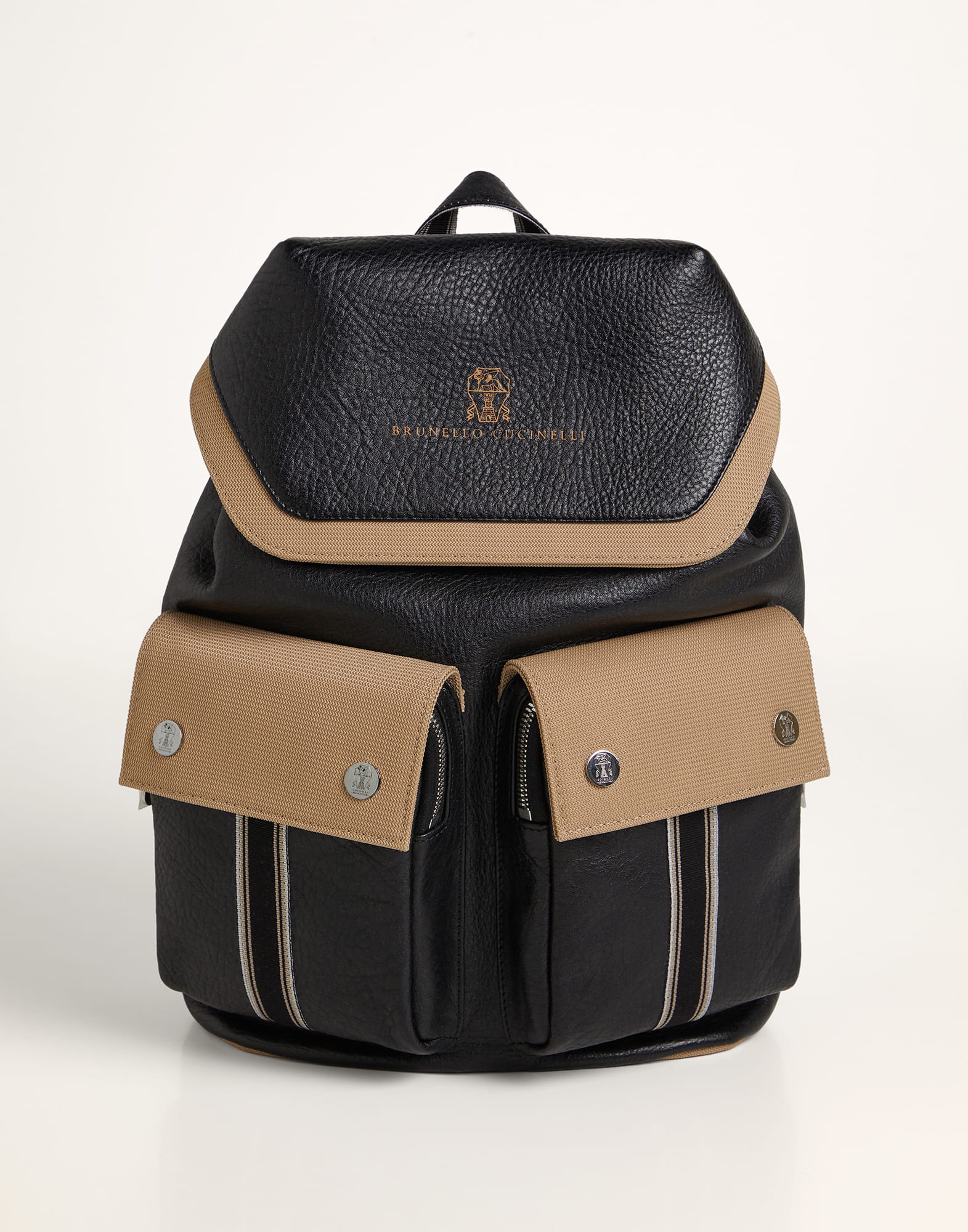 Calfskin backpack Black Boys - Brunello Cucinelli