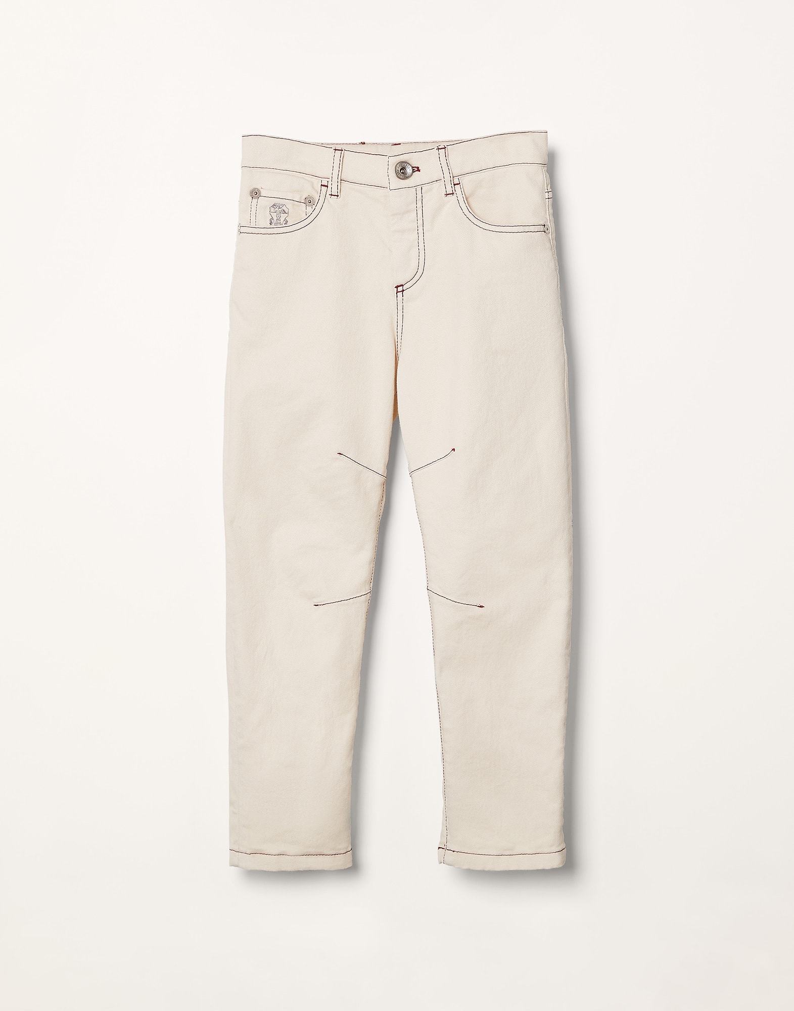 Lightweight denim trousers Off-White Boys - Brunello Cucinelli