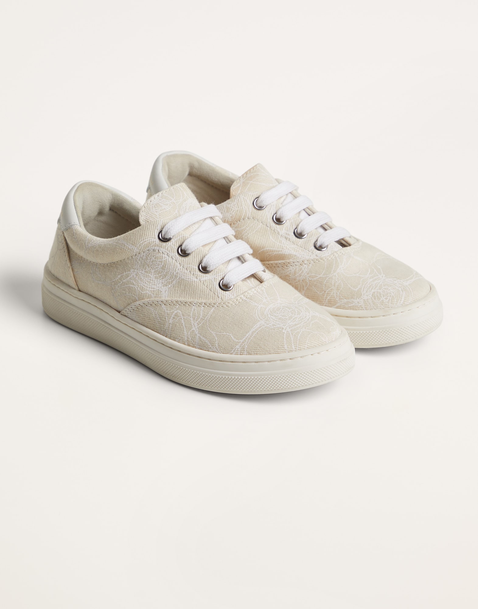 Cotton drill sneakers