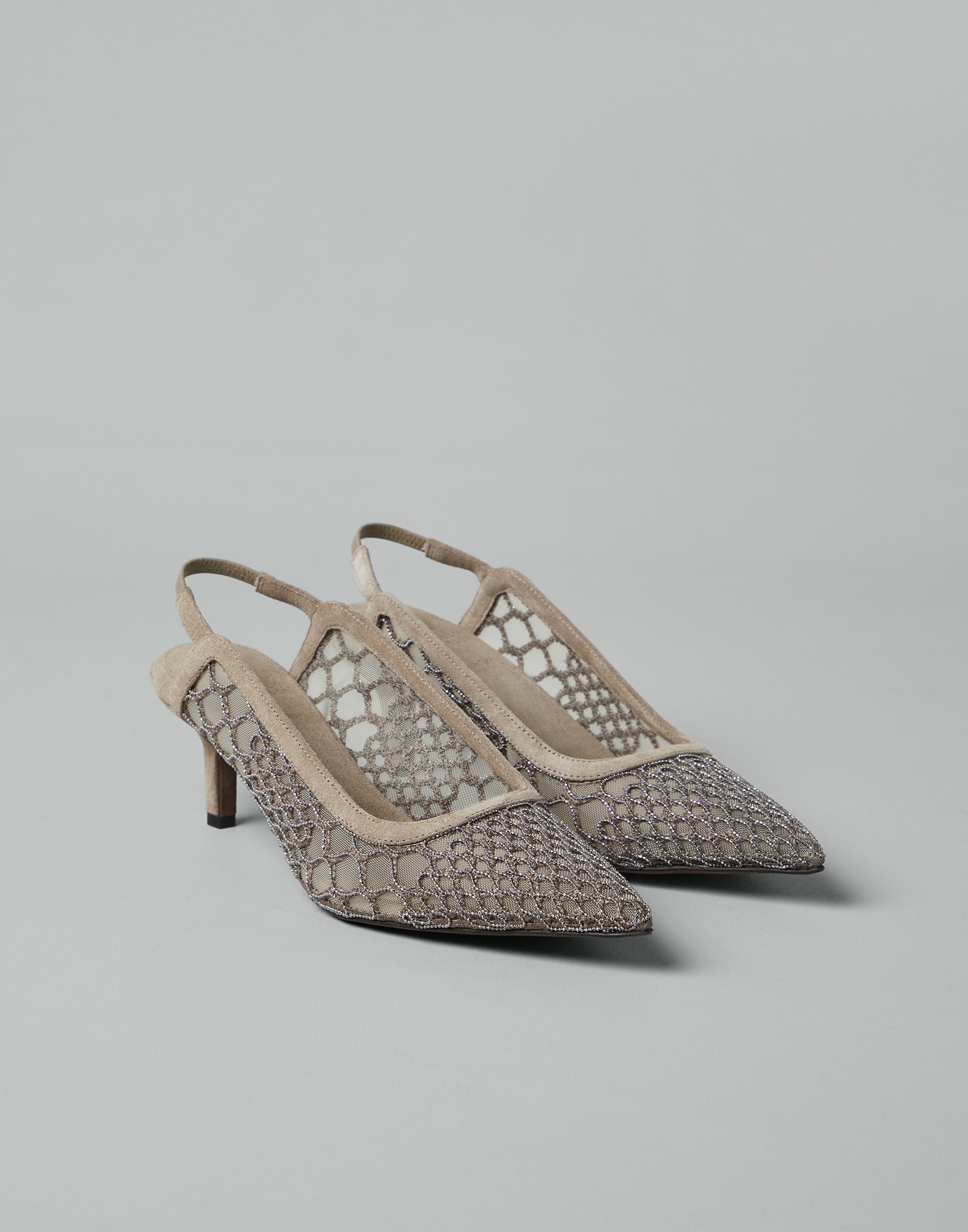 Chaussures à talon de ville Marron Boue Femme - Brunello Cucinelli