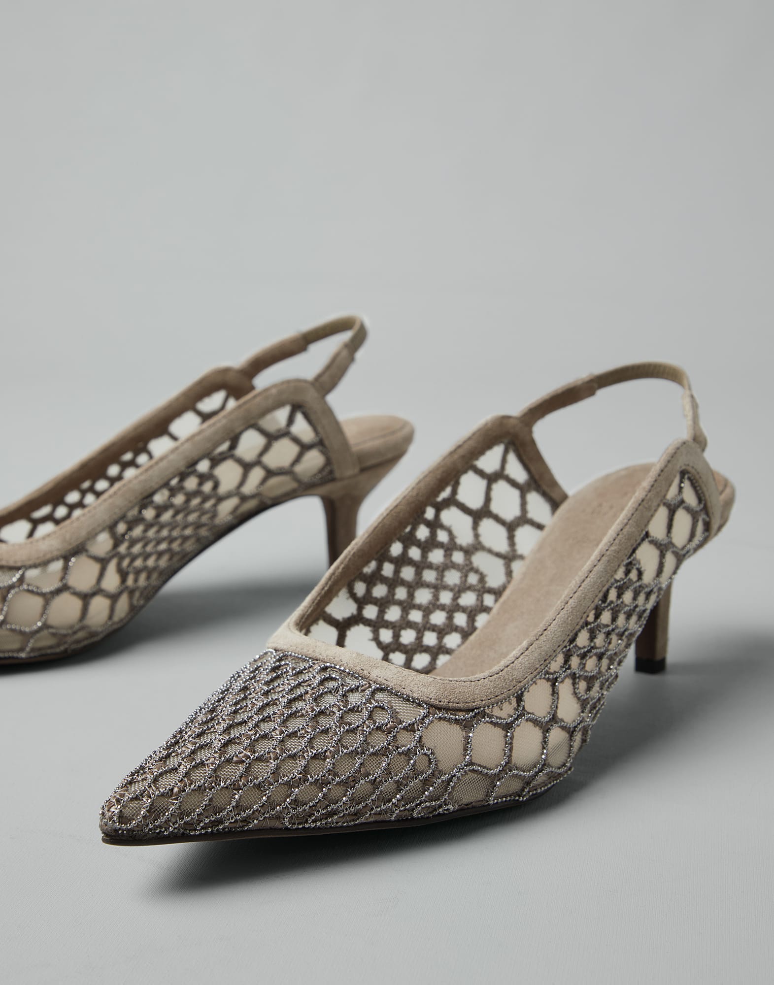 Chaussures à talon de ville Marron Boue Femme - Brunello Cucinelli