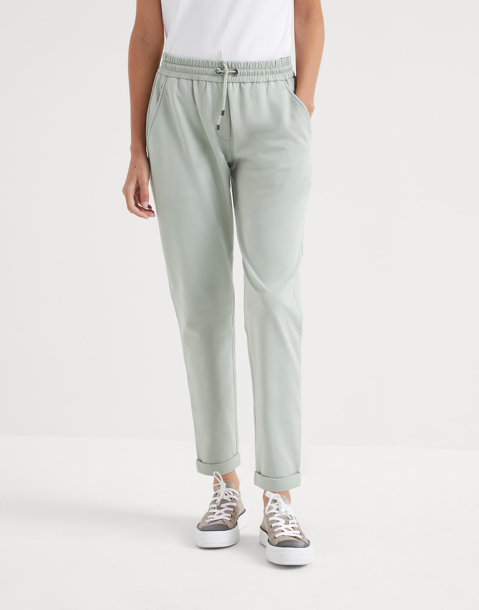 Lightweight French terry trousers (241MH827SA399C959405) for Woman