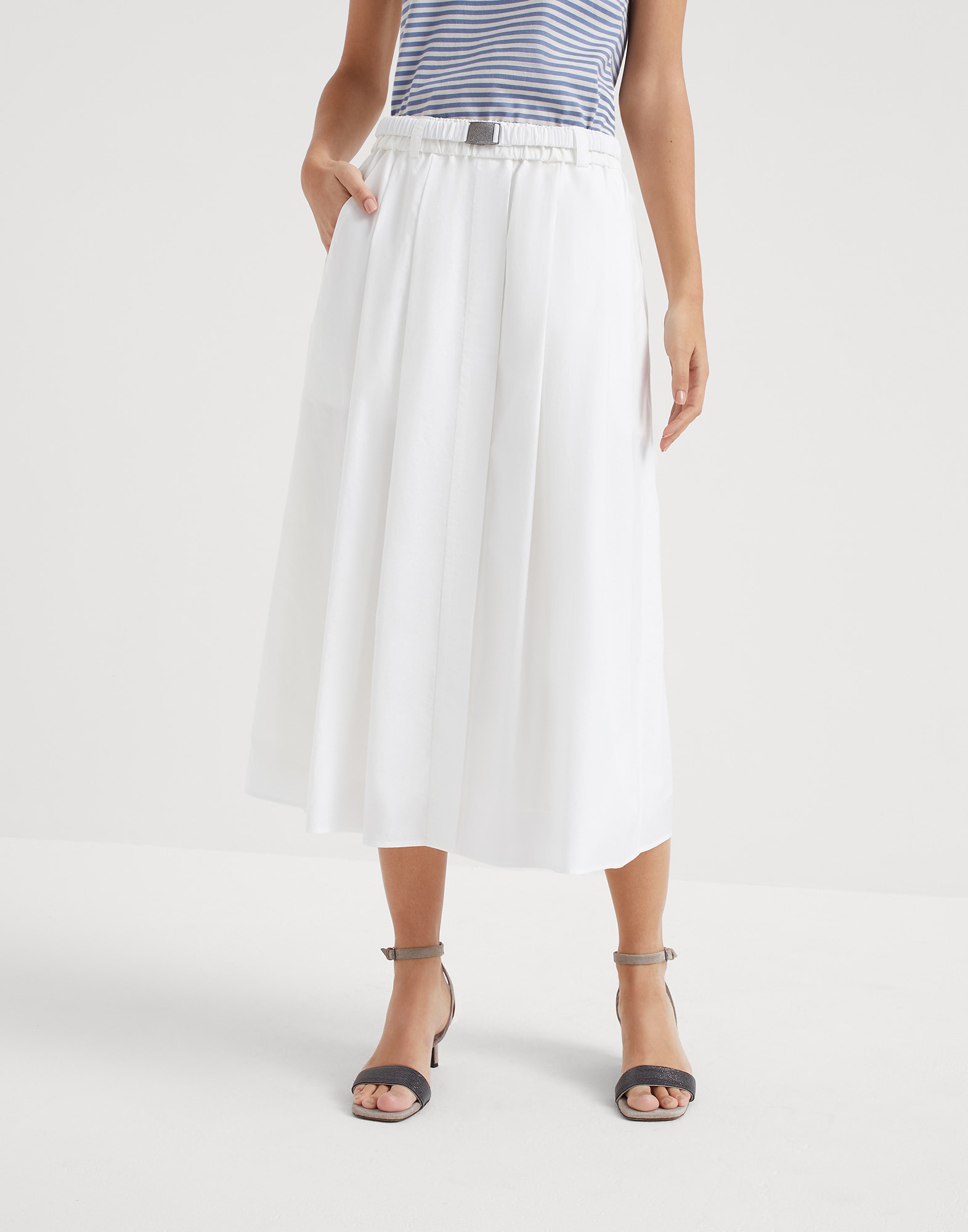 Poplin skirt