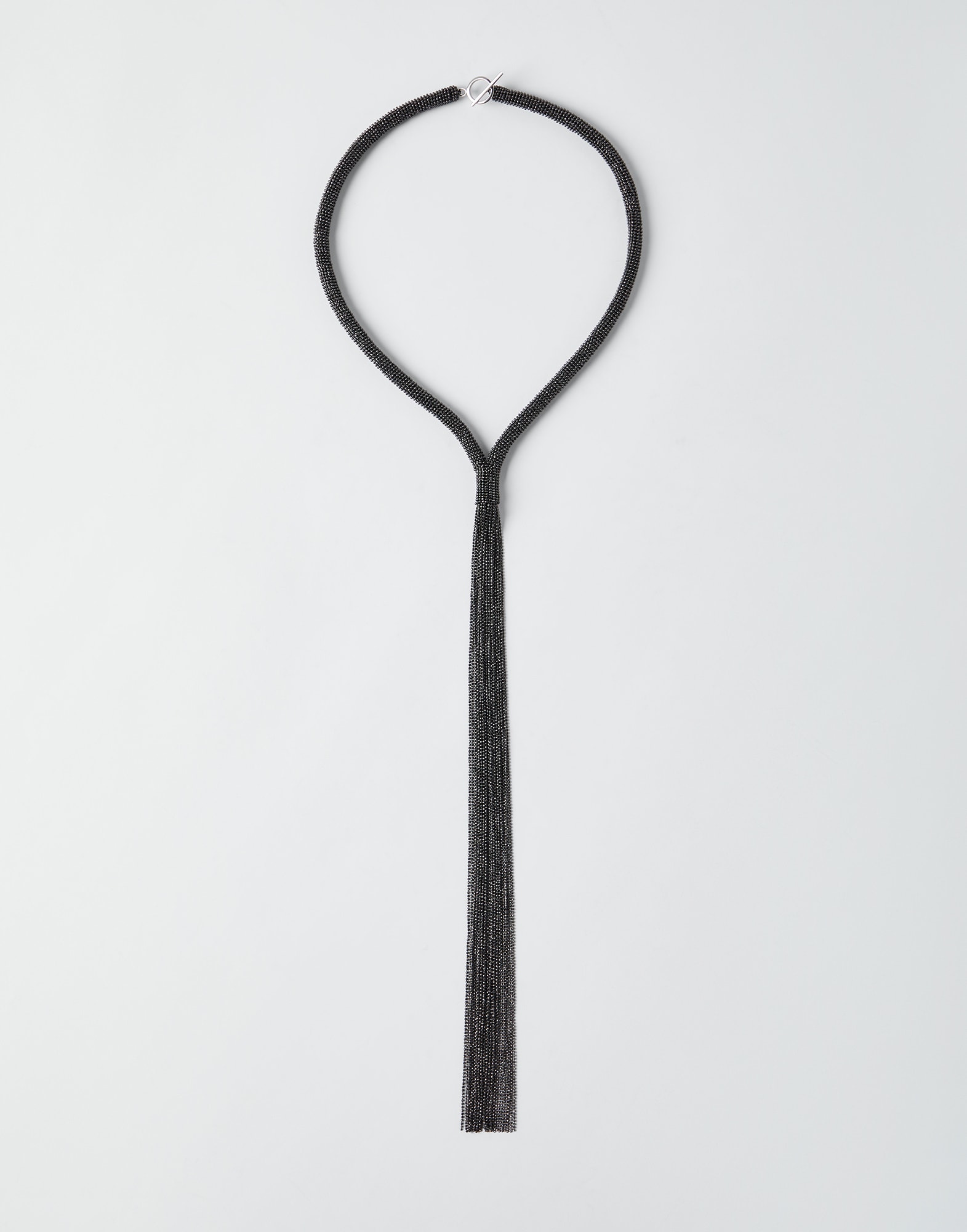 Ожерелье Tie из цепочки Мониль Чёрный Женщина - Brunello Cucinelli