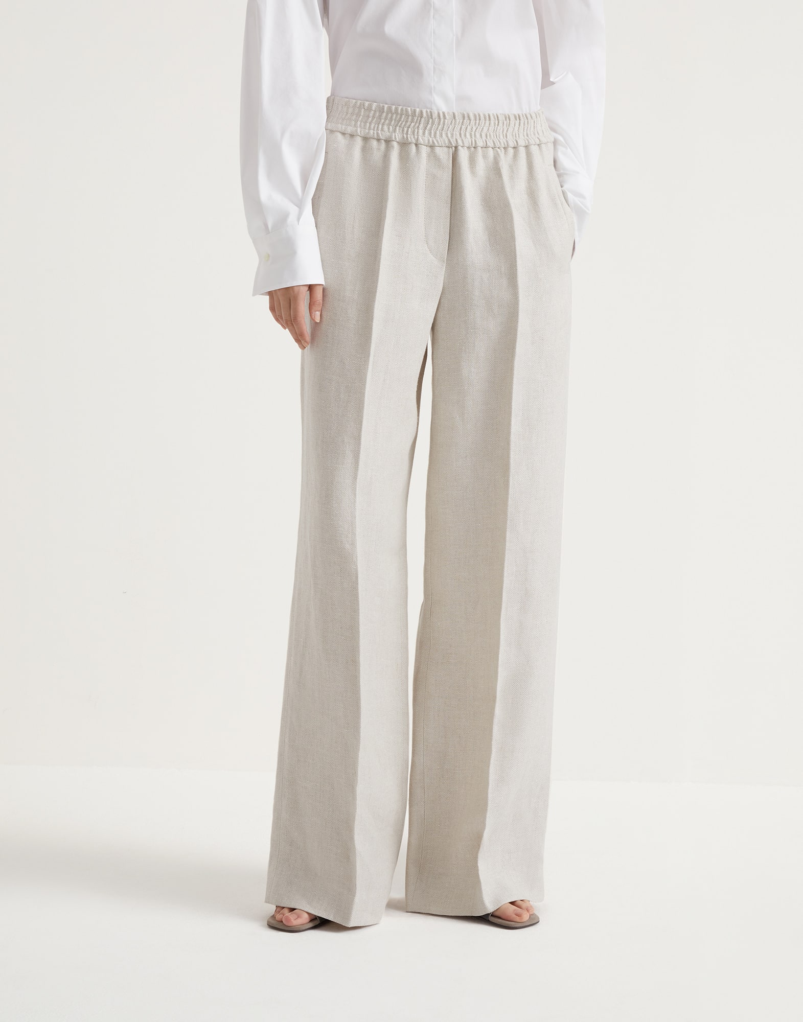 Pyjama-style trousers Panama Woman -
                        Brunello Cucinelli
                    
