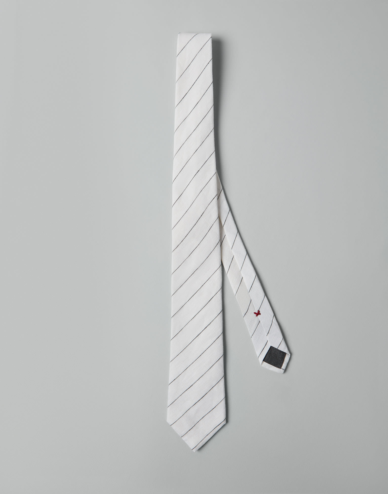 Linen tie White Man - Brunello Cucinelli
