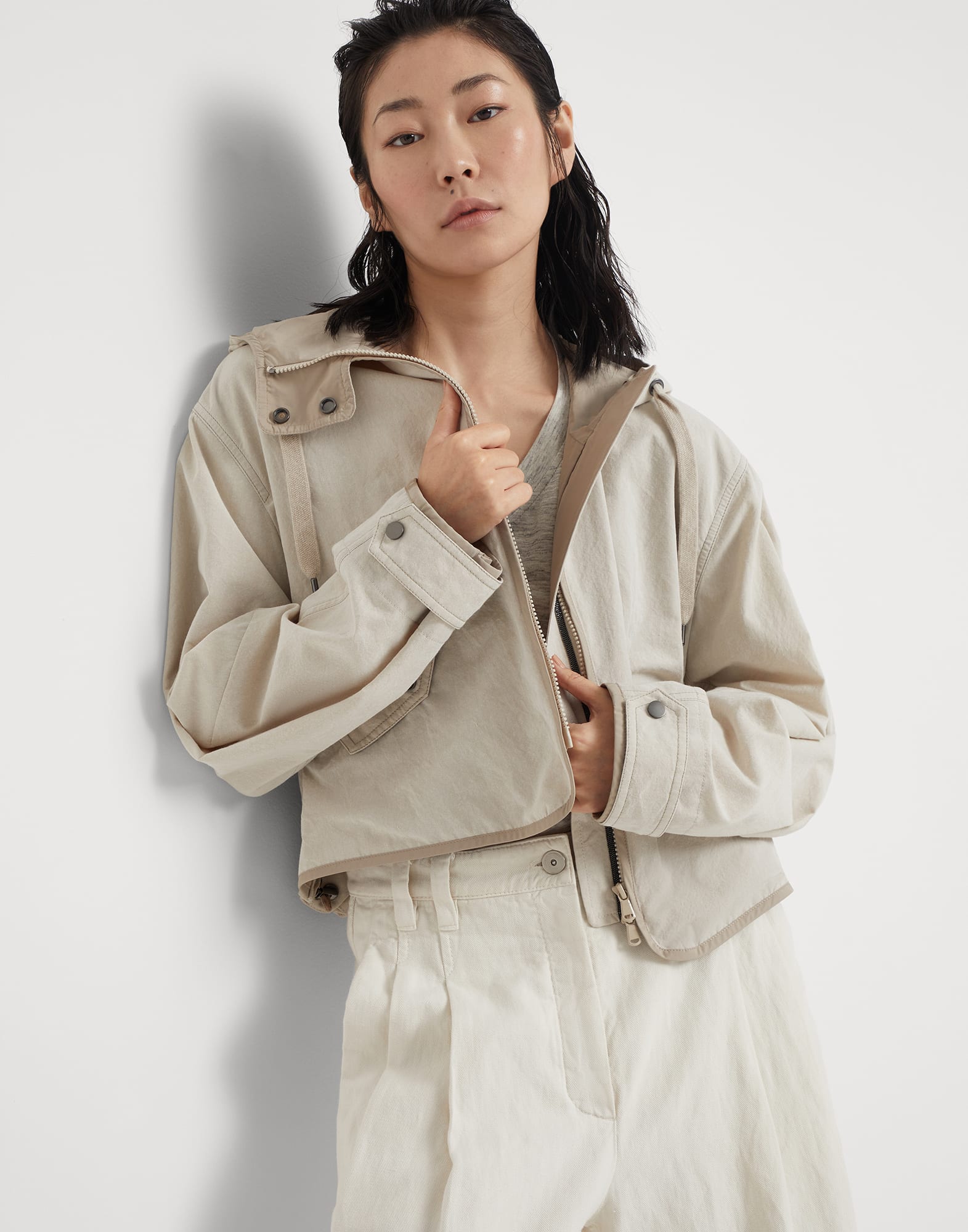 Outerwear with hood Rope Woman - Brunello Cucinelli
