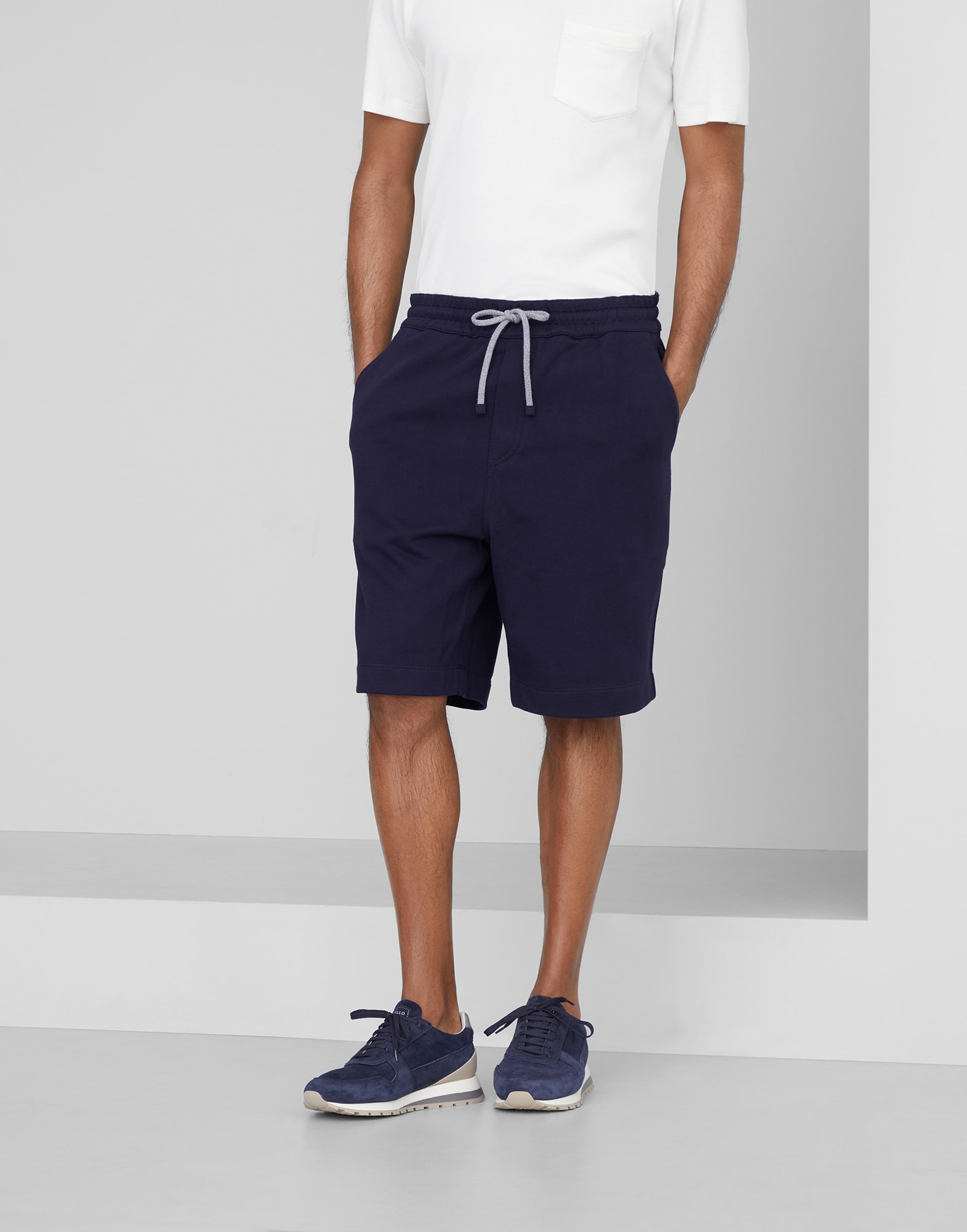 French terry top bermuda shorts