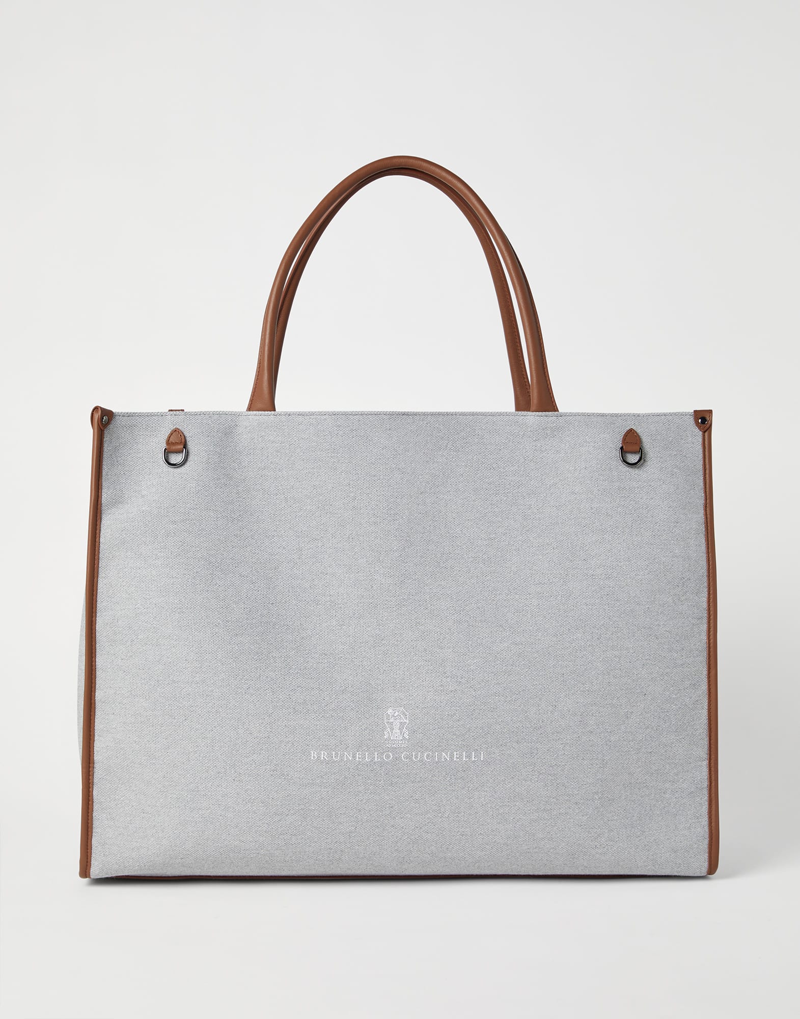 Tasche aus Canvas Grau Lifestyle - Brunello Cucinelli