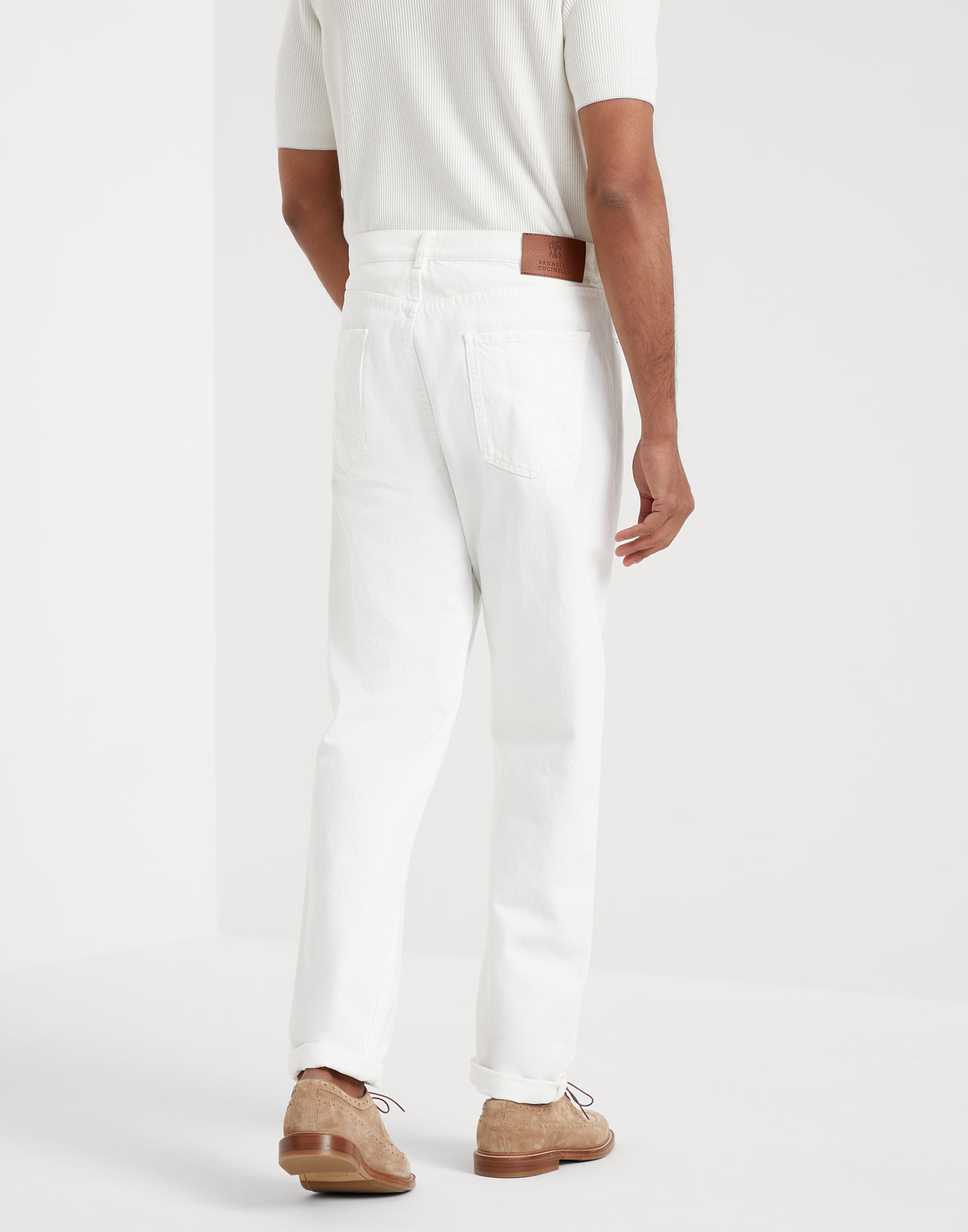 Iconic fit five-pocket trousers