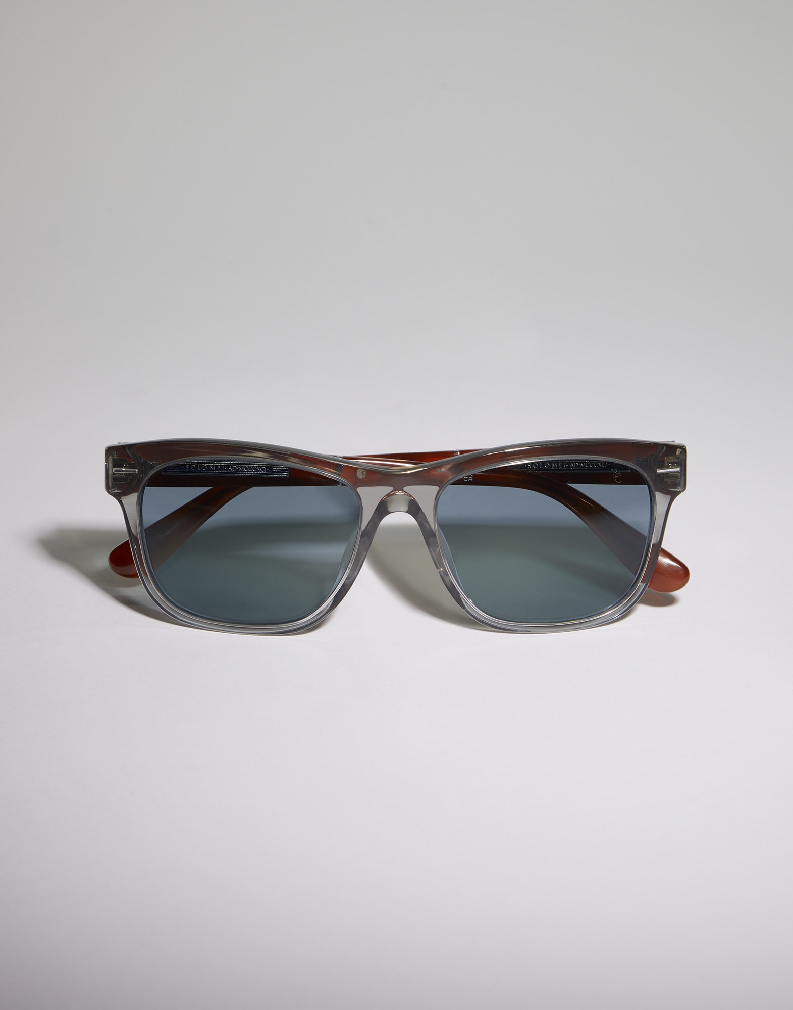 Sonnenbrille aus Azetat Grau / Havanna Brillen - Brunello Cucinelli