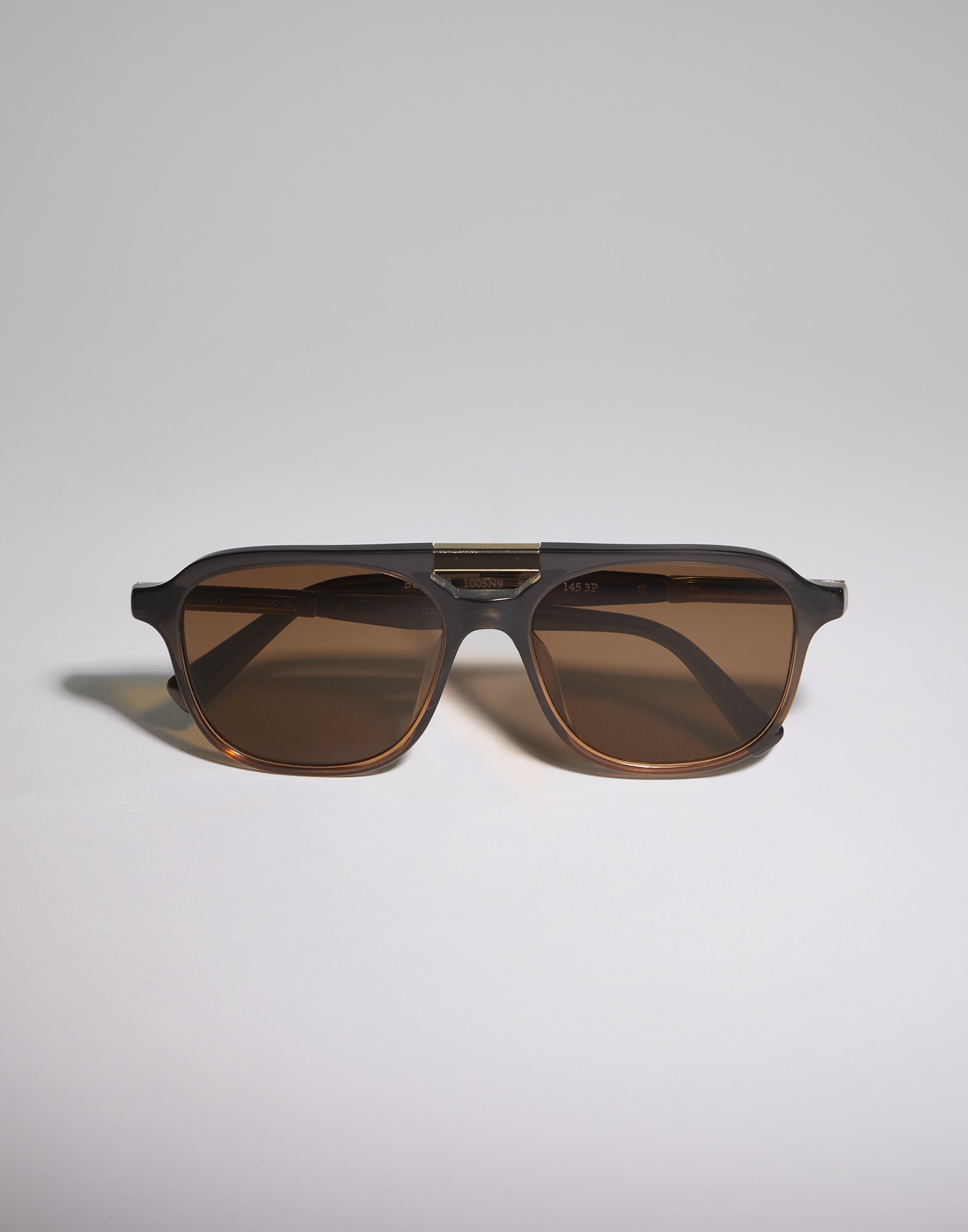 Gafas de sol con lentes polarizadas Coñac Vintage Gafas - Brunello Cucinelli