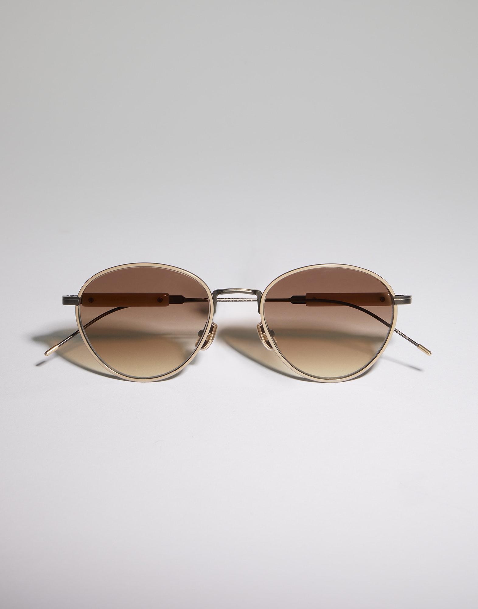 Sartorial Sunset glasses Matte Grey / Sand Eyewear - Brunello Cucinelli