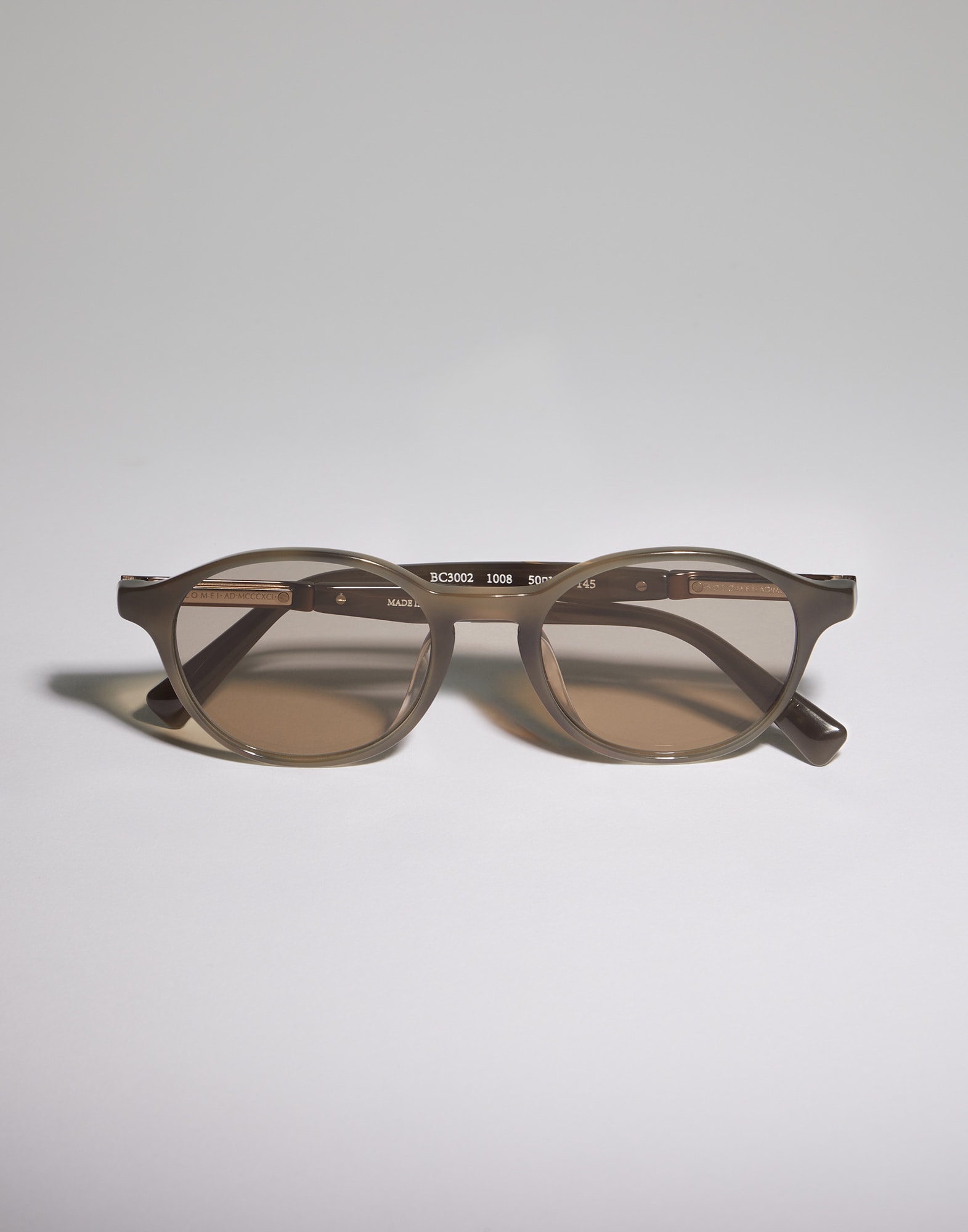 Round glasses Havana Taupe Eyewear -
                        Brunello Cucinelli
                    