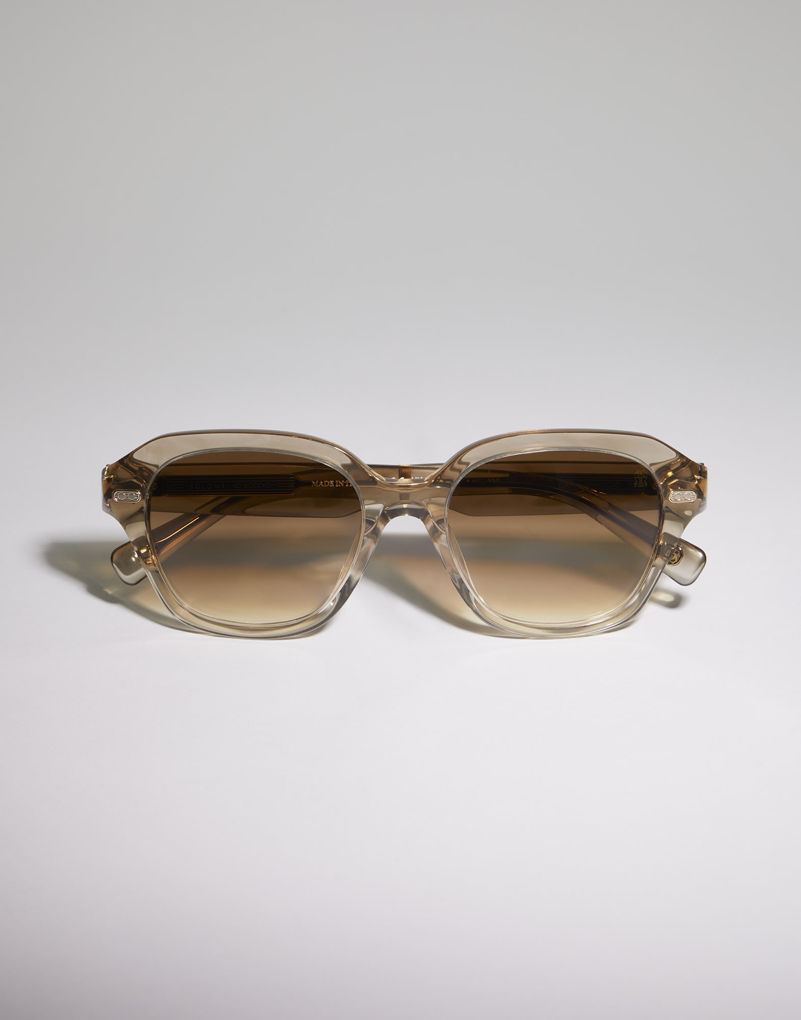 Gafas de sol geométricas de acetato Marfil Gafas - Brunello Cucinelli