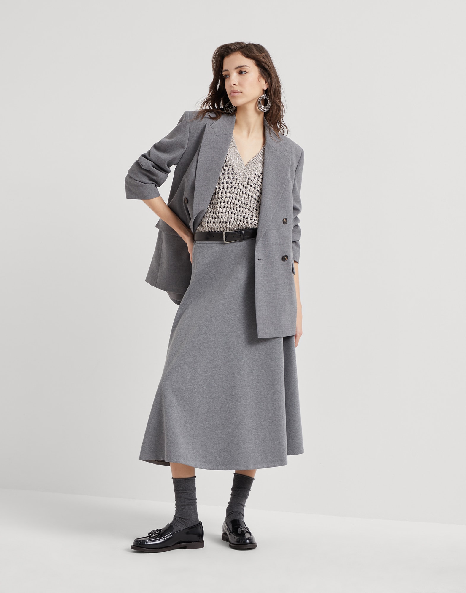 Circle Midi skirt (242M0R24G3679C235) for Woman | Brunello