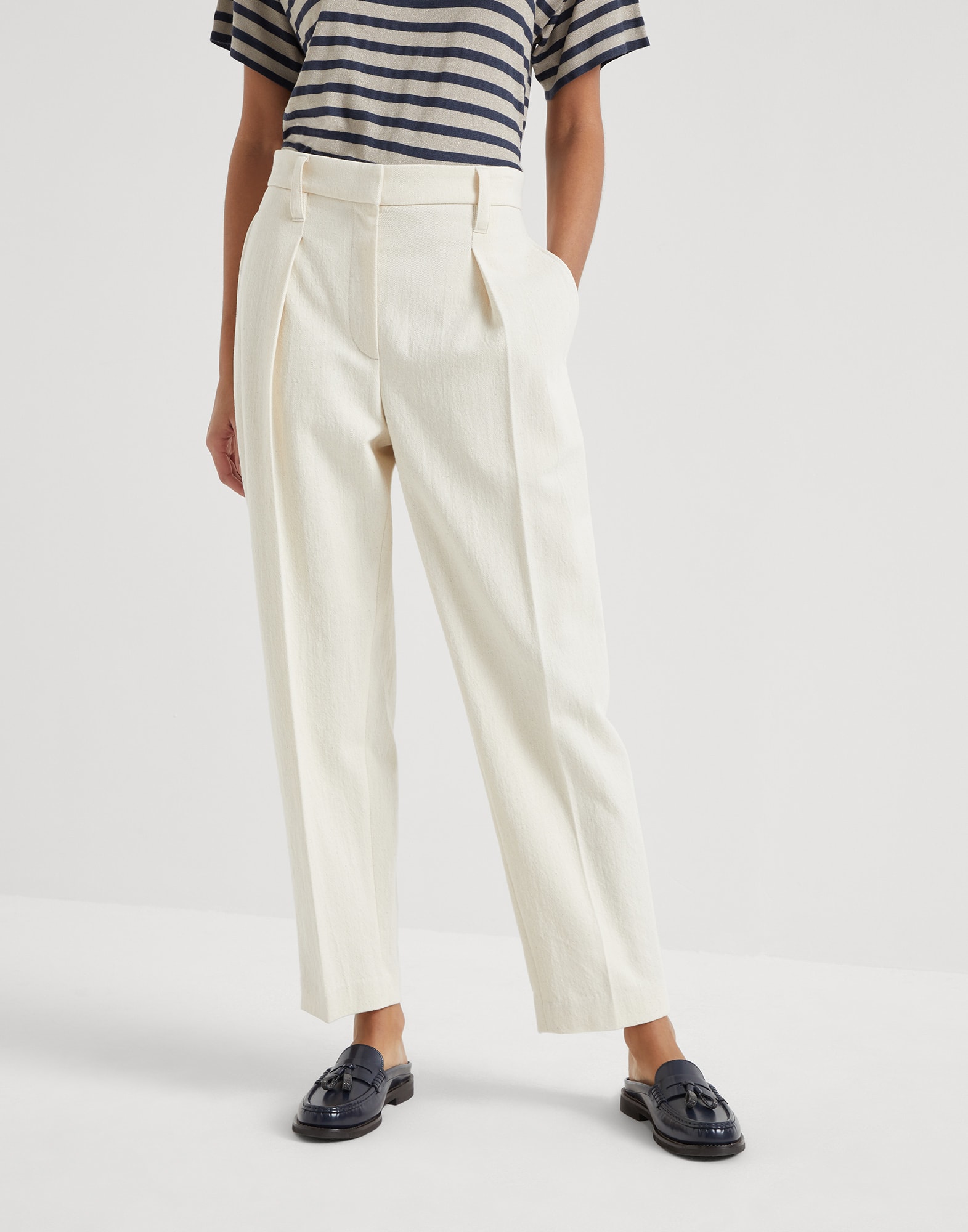 Slouchy trousers Natural Woman - Brunello Cucinelli