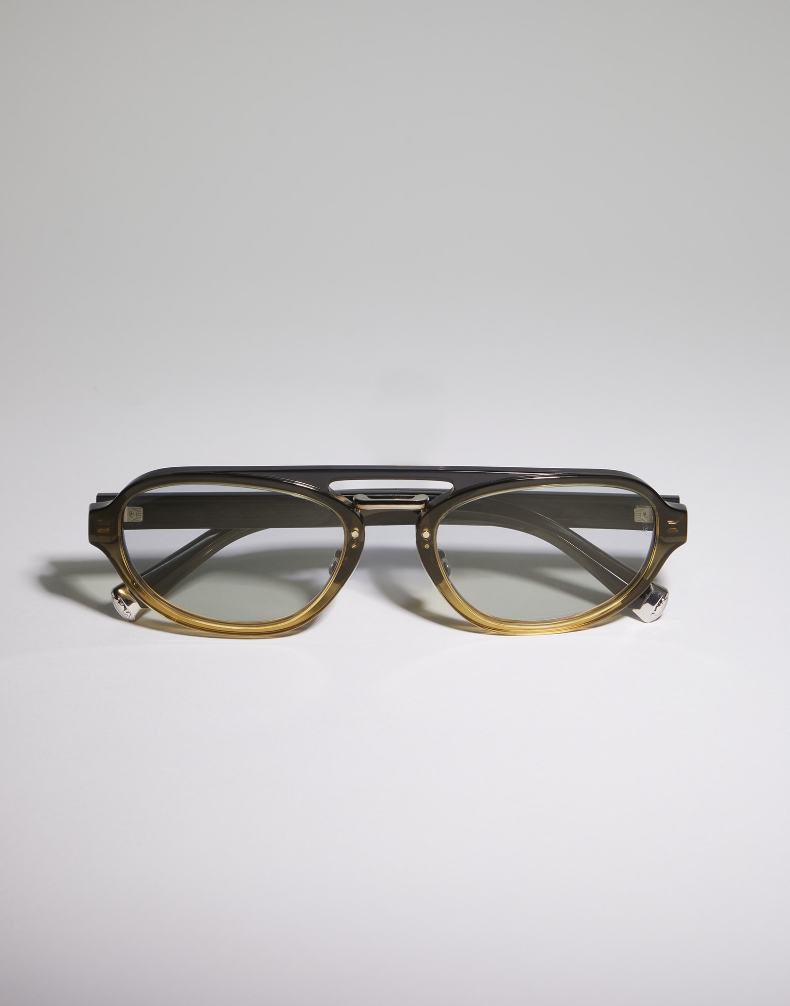 Intarsia Rays acetate sunglasses Sunrise Eyewear - Brunello Cucinelli