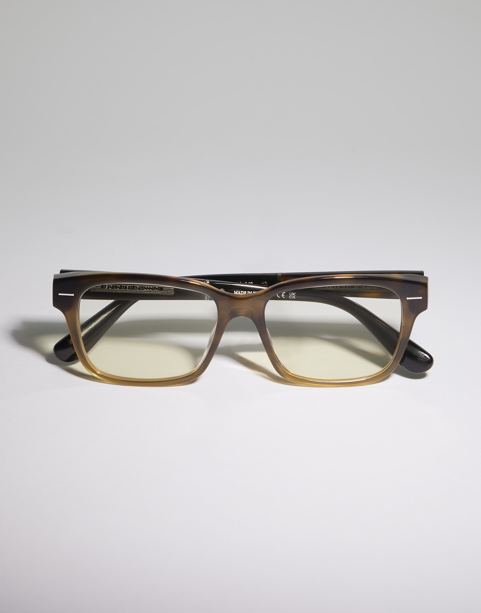 Rectangular acetate glasses Havana Ivy Eyewear -
                        Brunello Cucinelli
                    