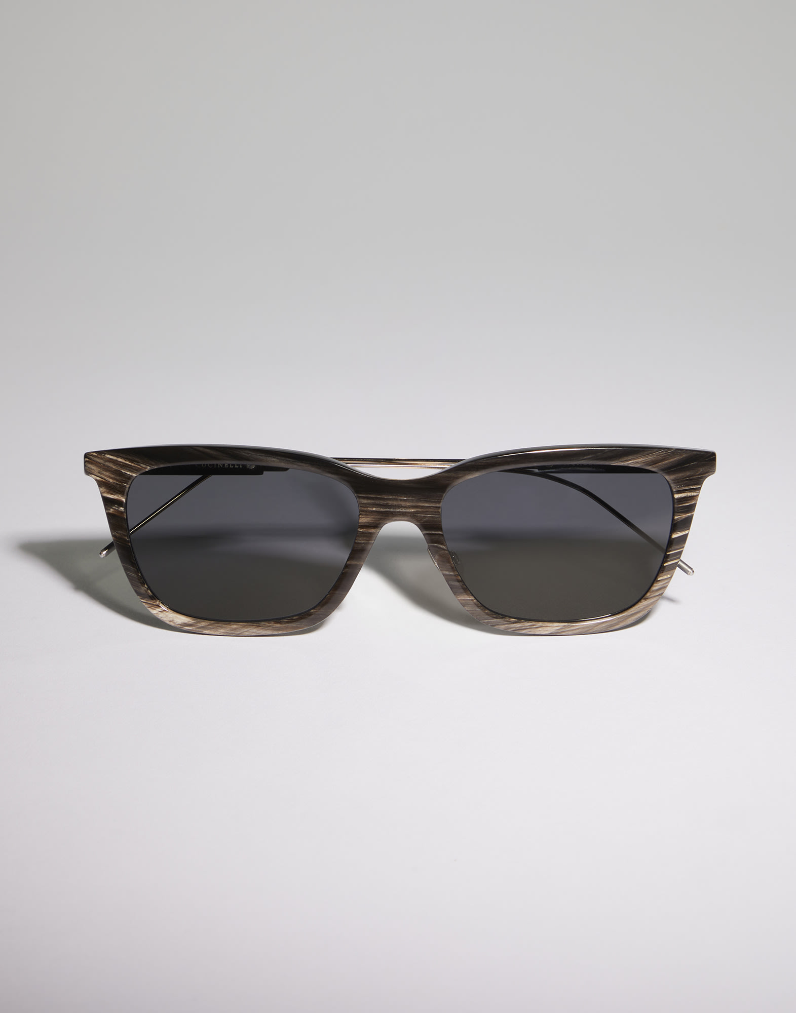 Horn and titanium sunglasses
