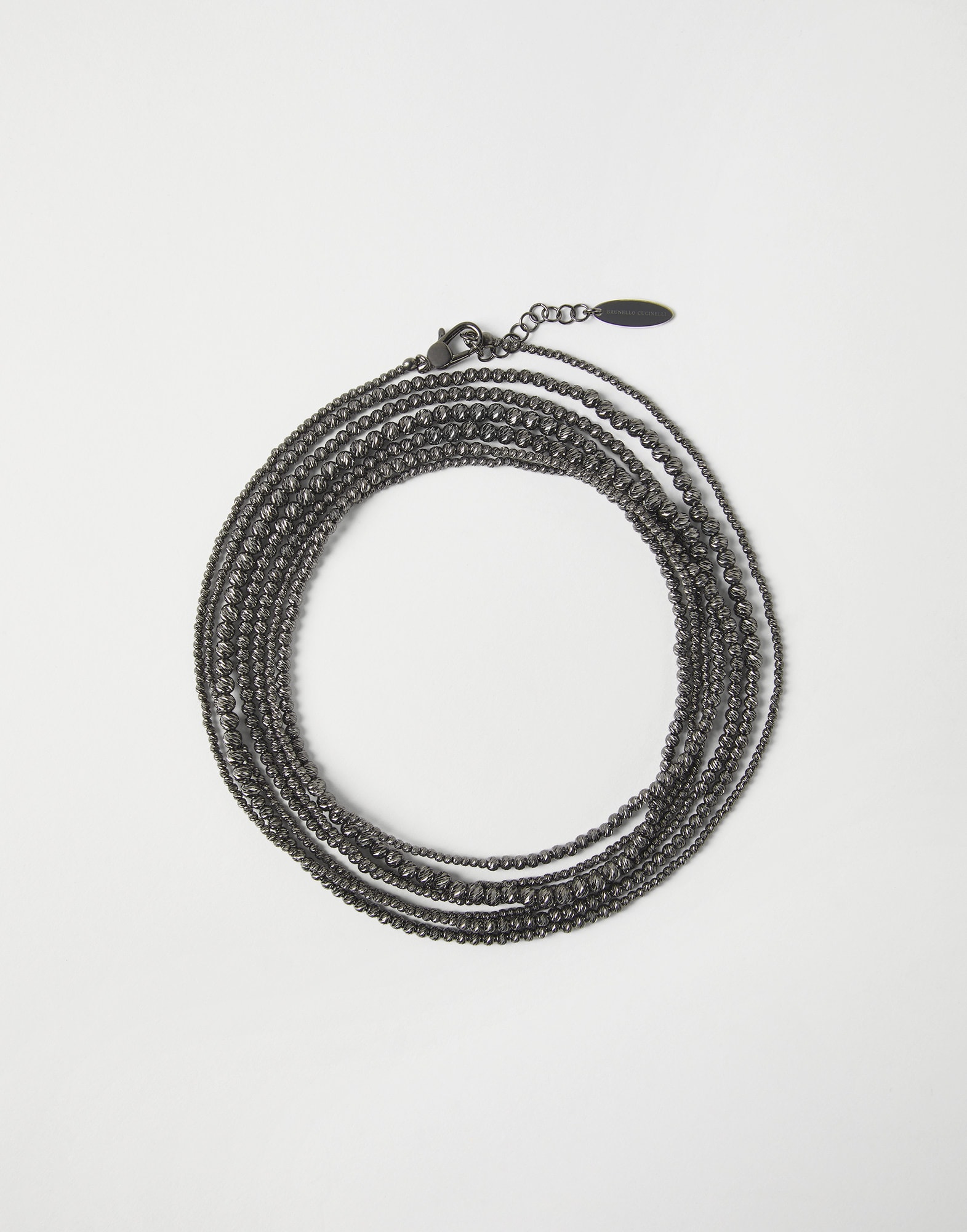 Silver bracelet Lignite Grey Woman - Brunello Cucinelli
