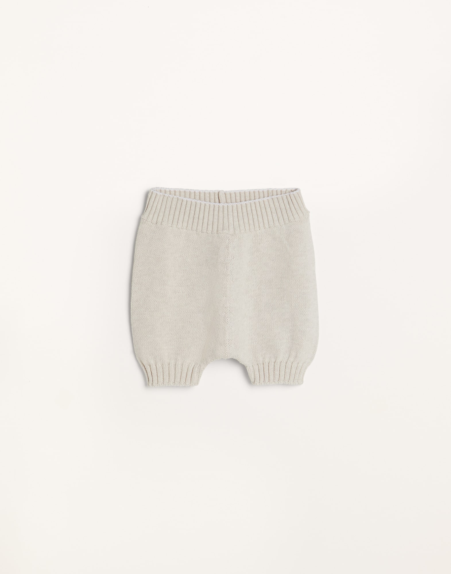 Brunello Cucinelli Kids knitted cotton shorts - Grey