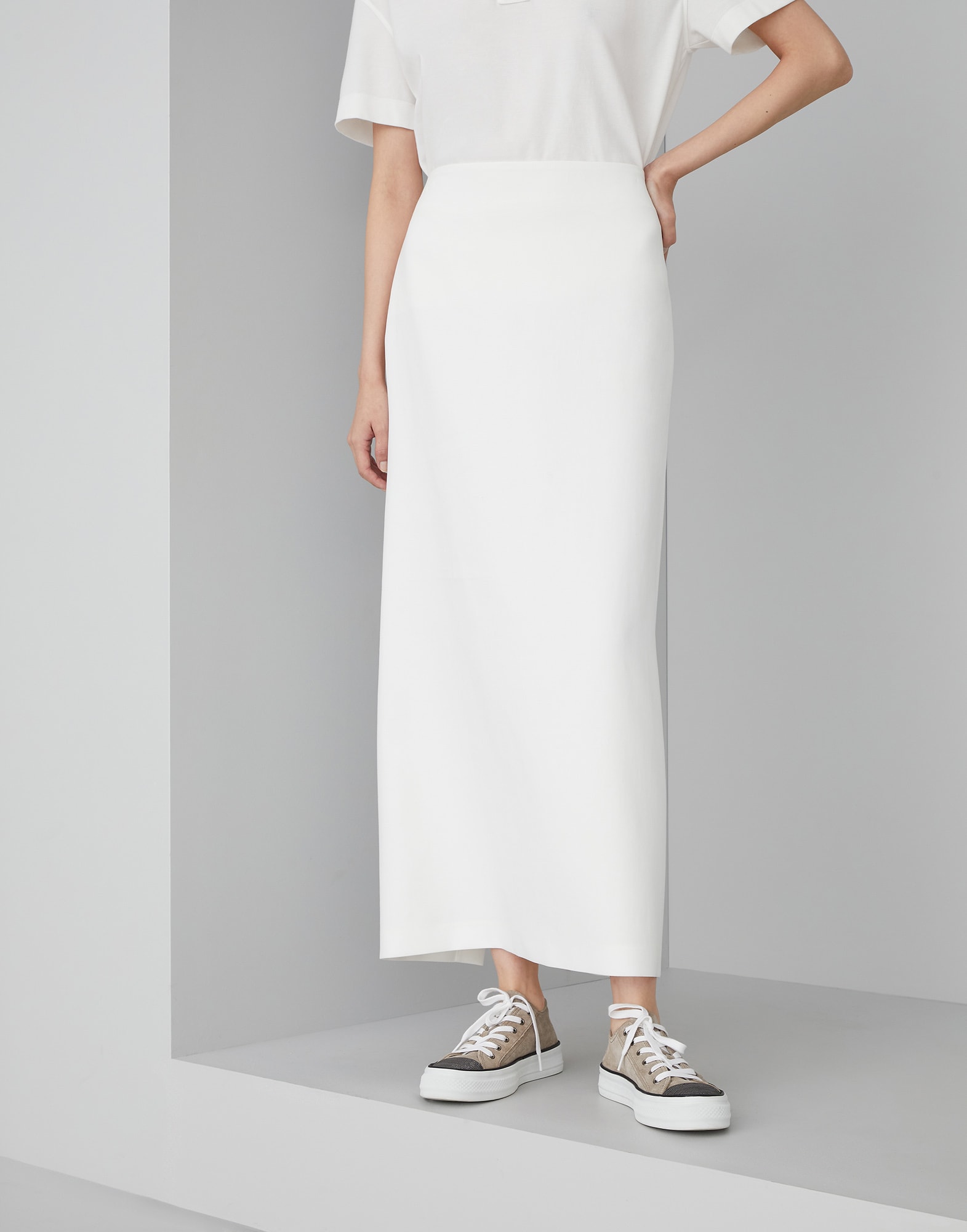 Column skirt Off-White Woman -
                        Brunello Cucinelli
                    