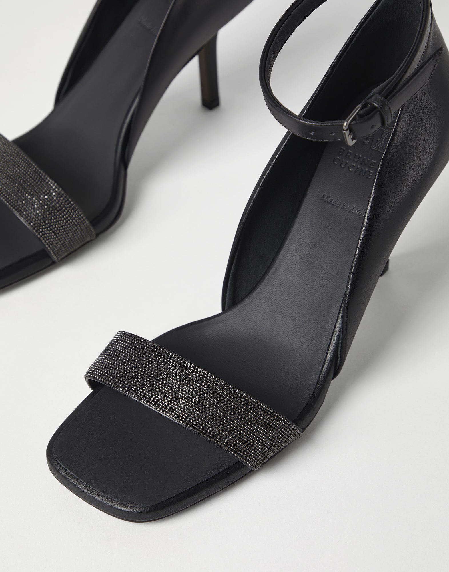 Matte calfskin heels Black Woman - Brunello Cucinelli