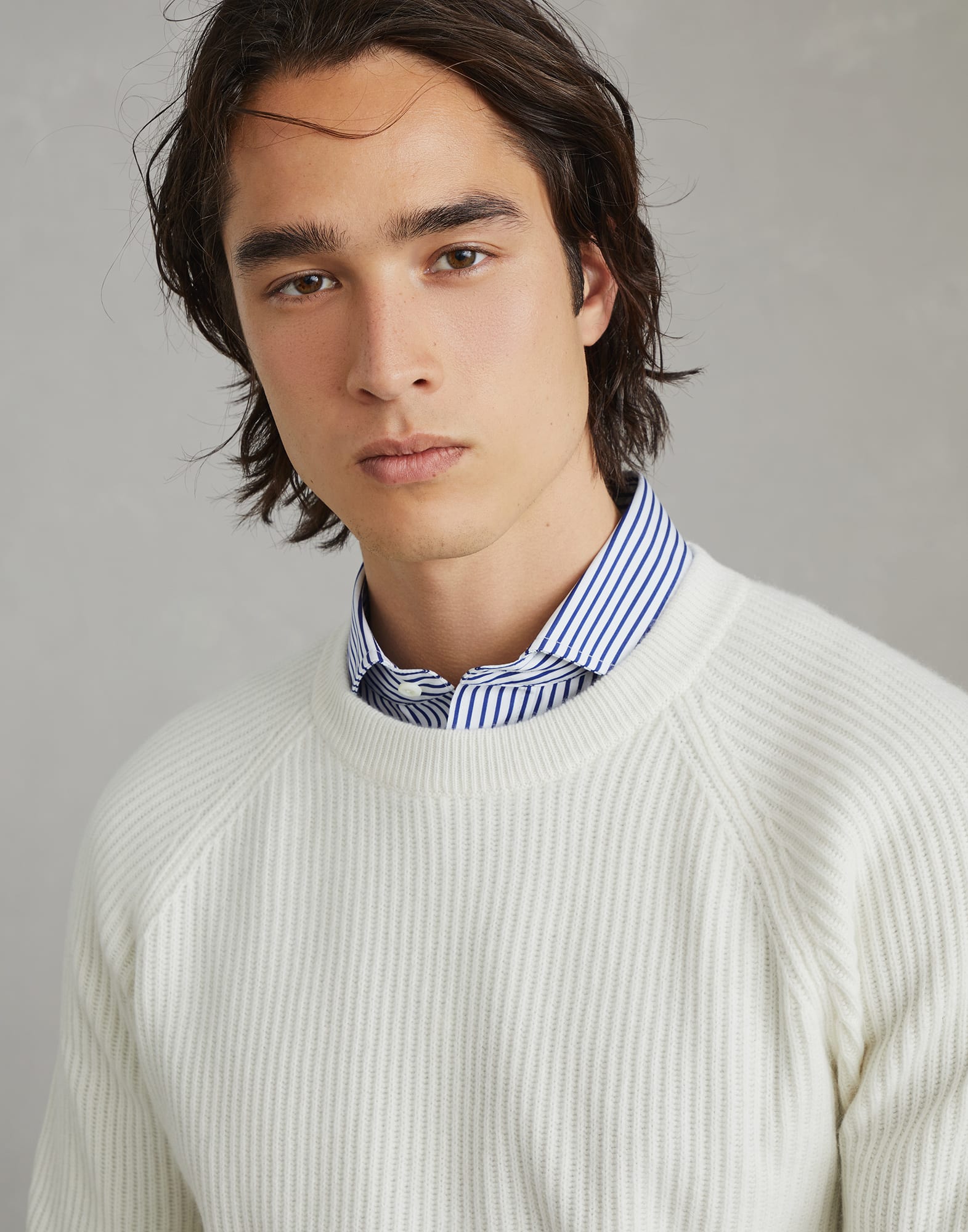 English Rib knit sweater (242M2274100CO312) for Man