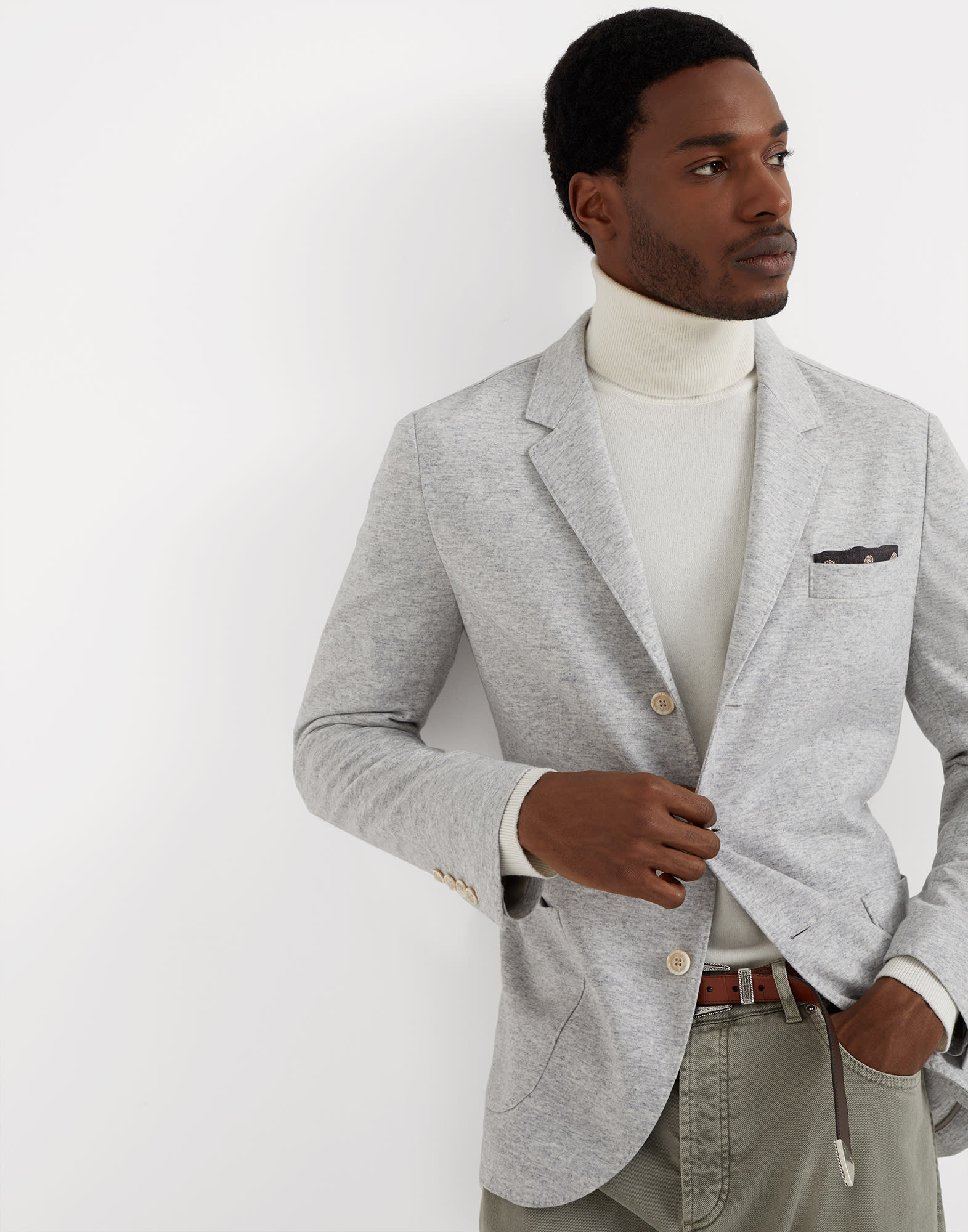 Cashmere jersey blazer 242ML8968J01 for Man Brunello Cucinelli